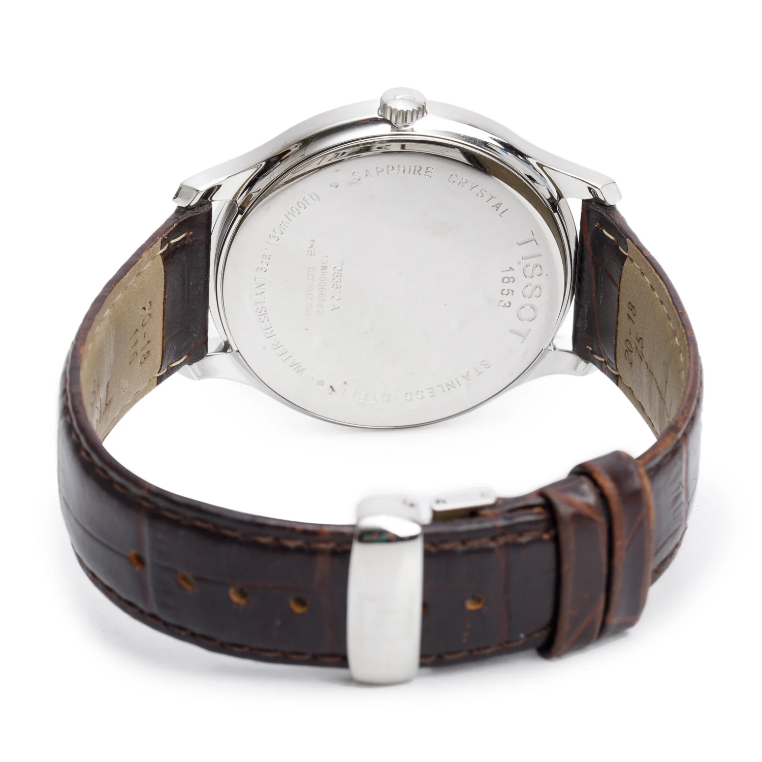 Tissot Stainless Steel Tradition 42 MM Quartz Watch Silver Dial w/ Box & Papers - Image 4