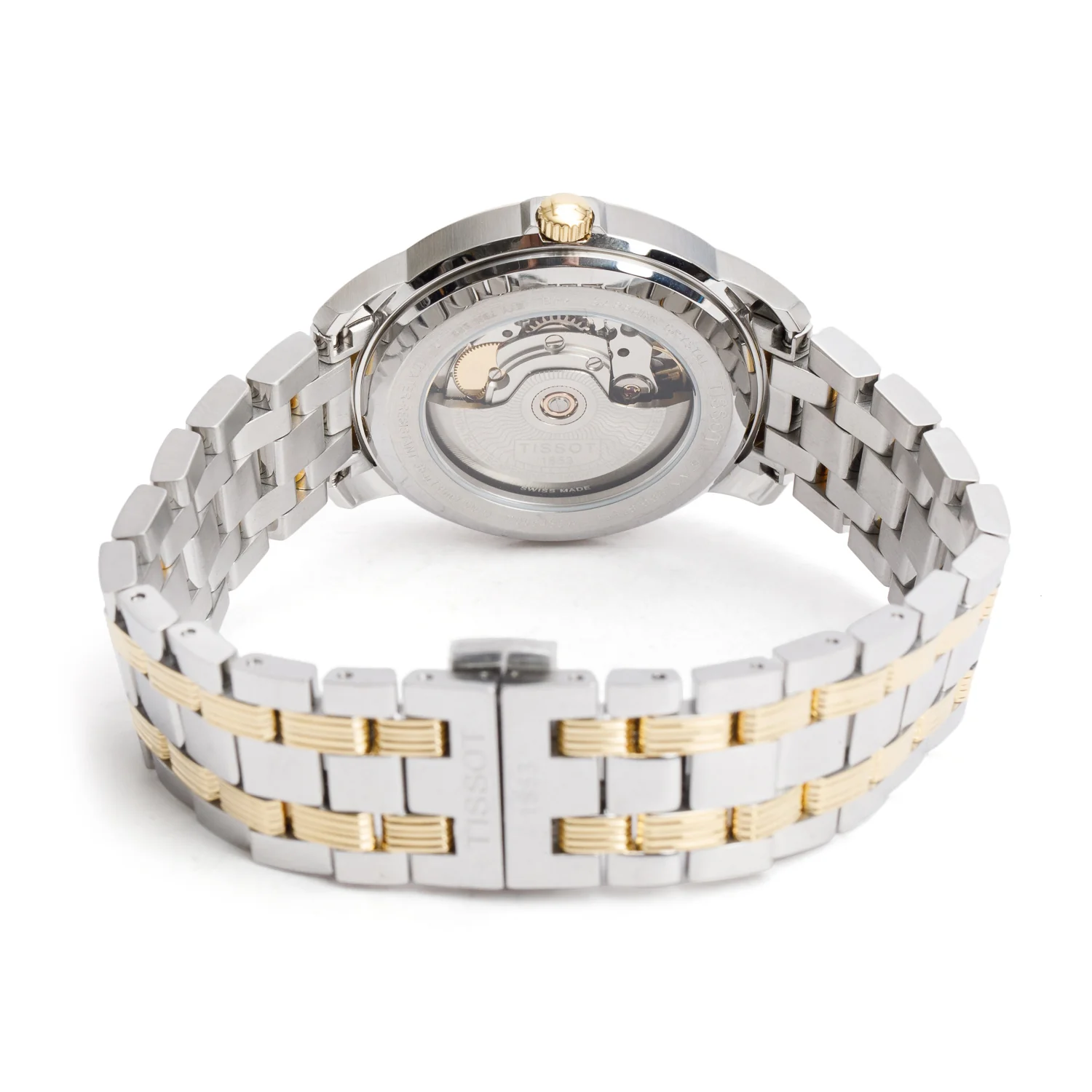 Tissot Two-Tone Stainless Steel 39.7 MM Automatic Watch Silver Dial w/ Box - Image 4