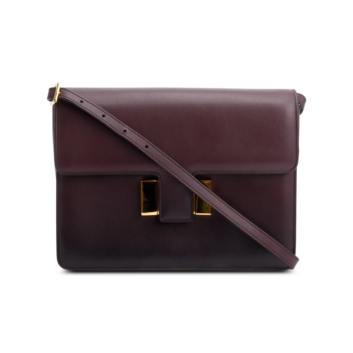Tom Ford Burgundy Leather Large Sienna Crossbody Bag