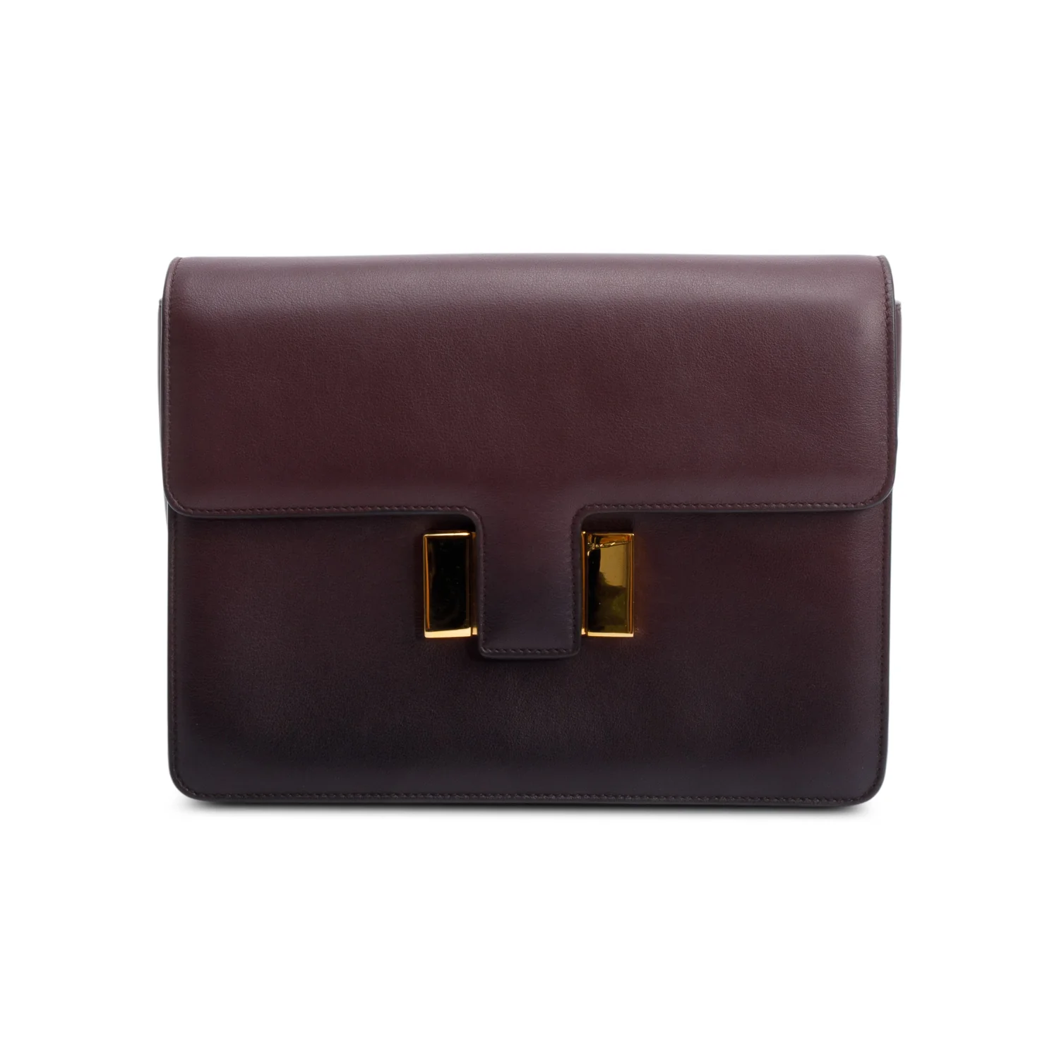 Tom Ford Burgundy Leather Large Sienna Crossbody Bag - Image 3