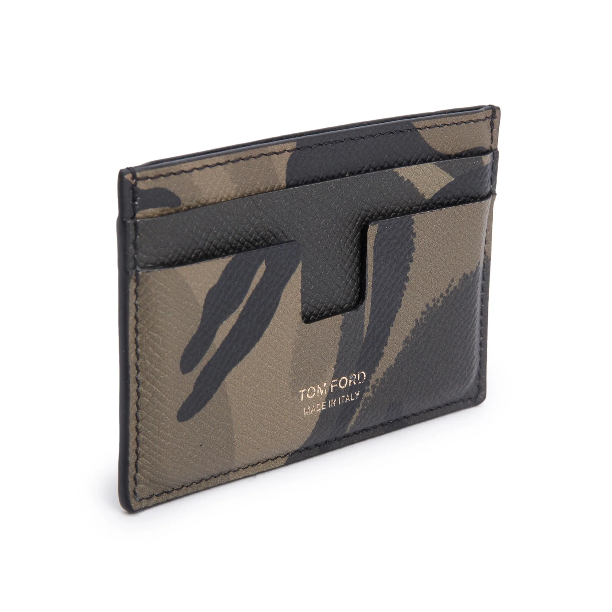 Tom Ford Camouflage Leather T Line Card Holder w/ Box - Image 3