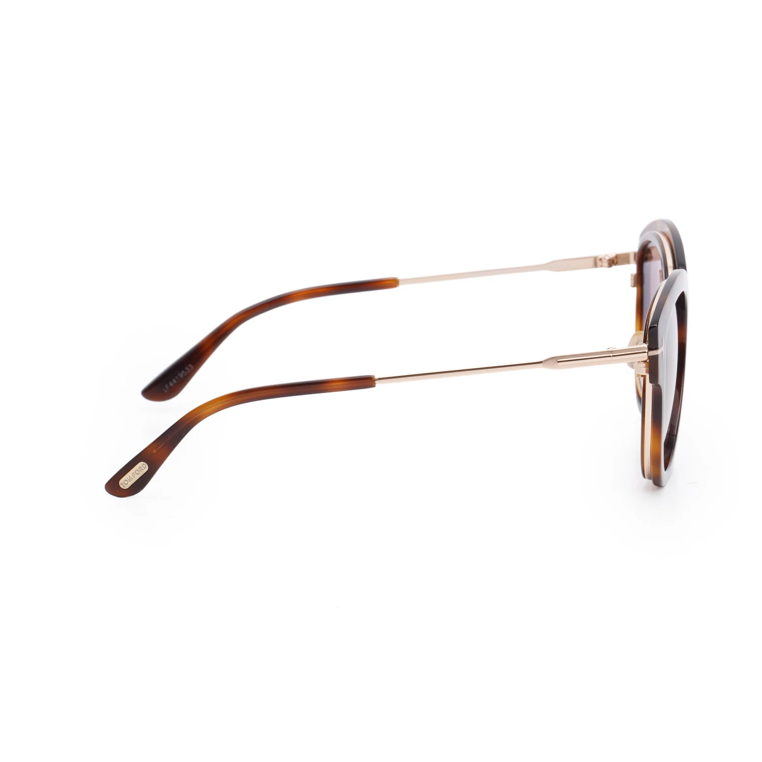 Tom Ford Havana TF574 Mia-02 Round Sunglasses - Image 2