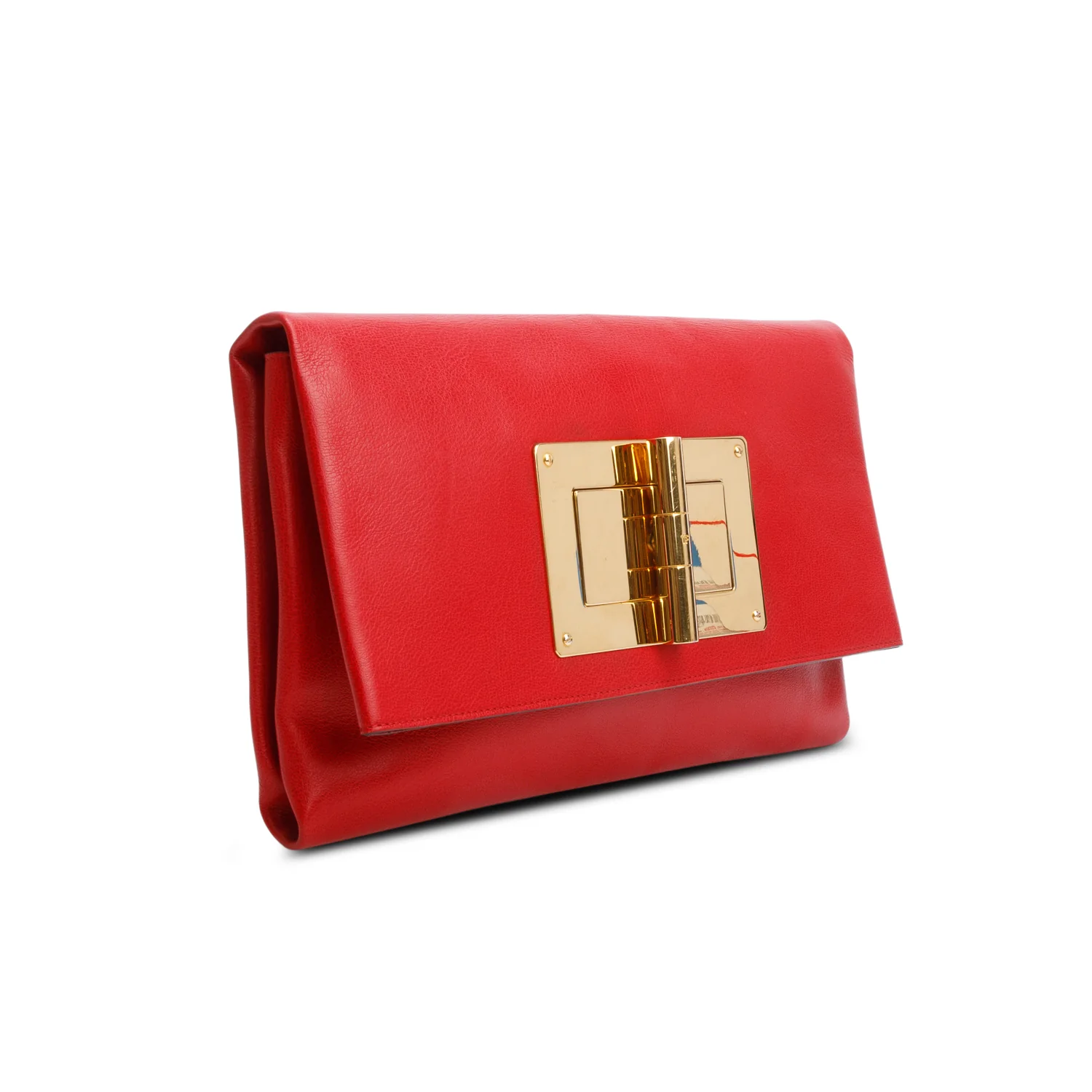 Tom Ford Red Leather Natalia Convertible Clutch - Image 2
