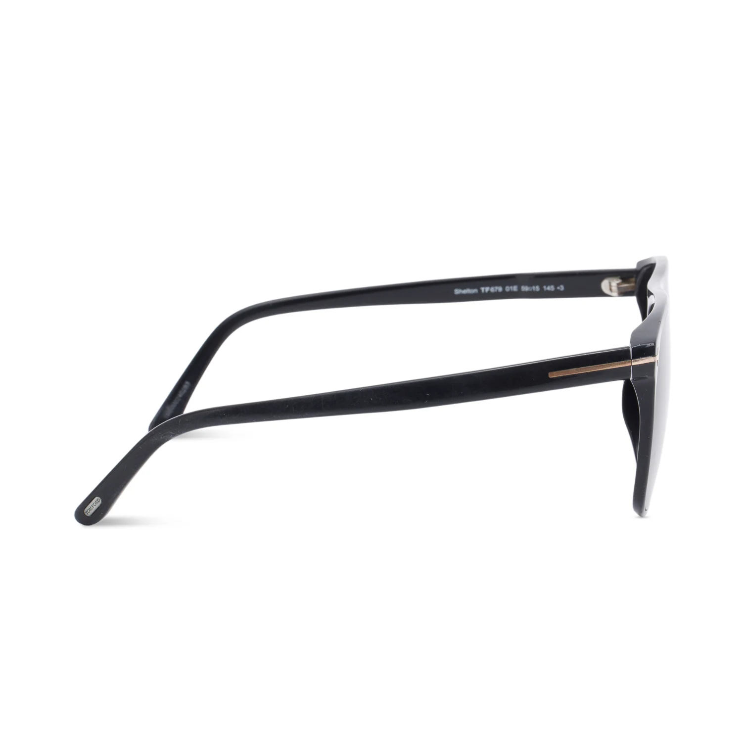 Tom Ford TF 679 Black Acetate Shelton Square Sunglasses - Image 2
