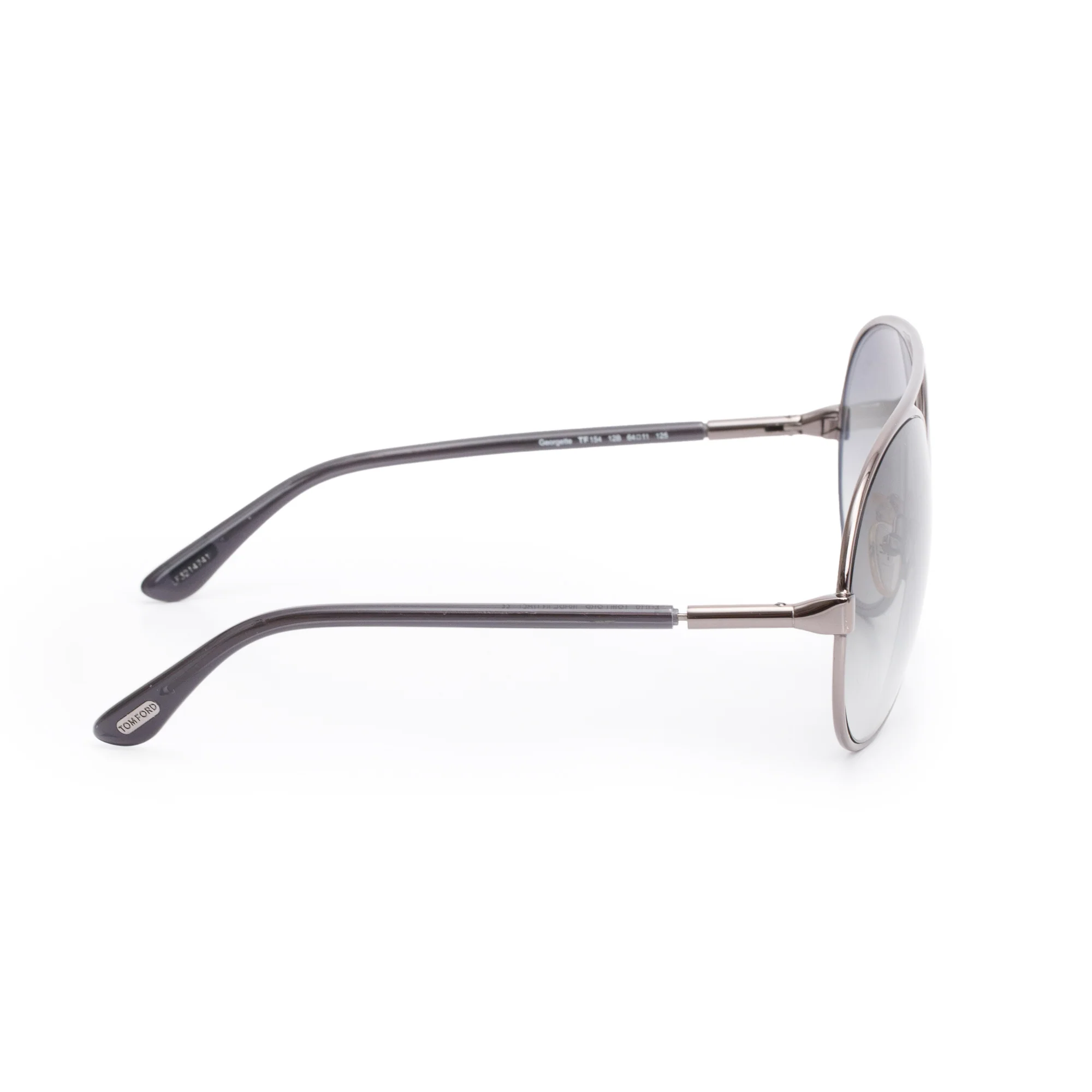 Tom Ford TF154 Gun-Metal Georgette Oversized Sunglasses - Image 2