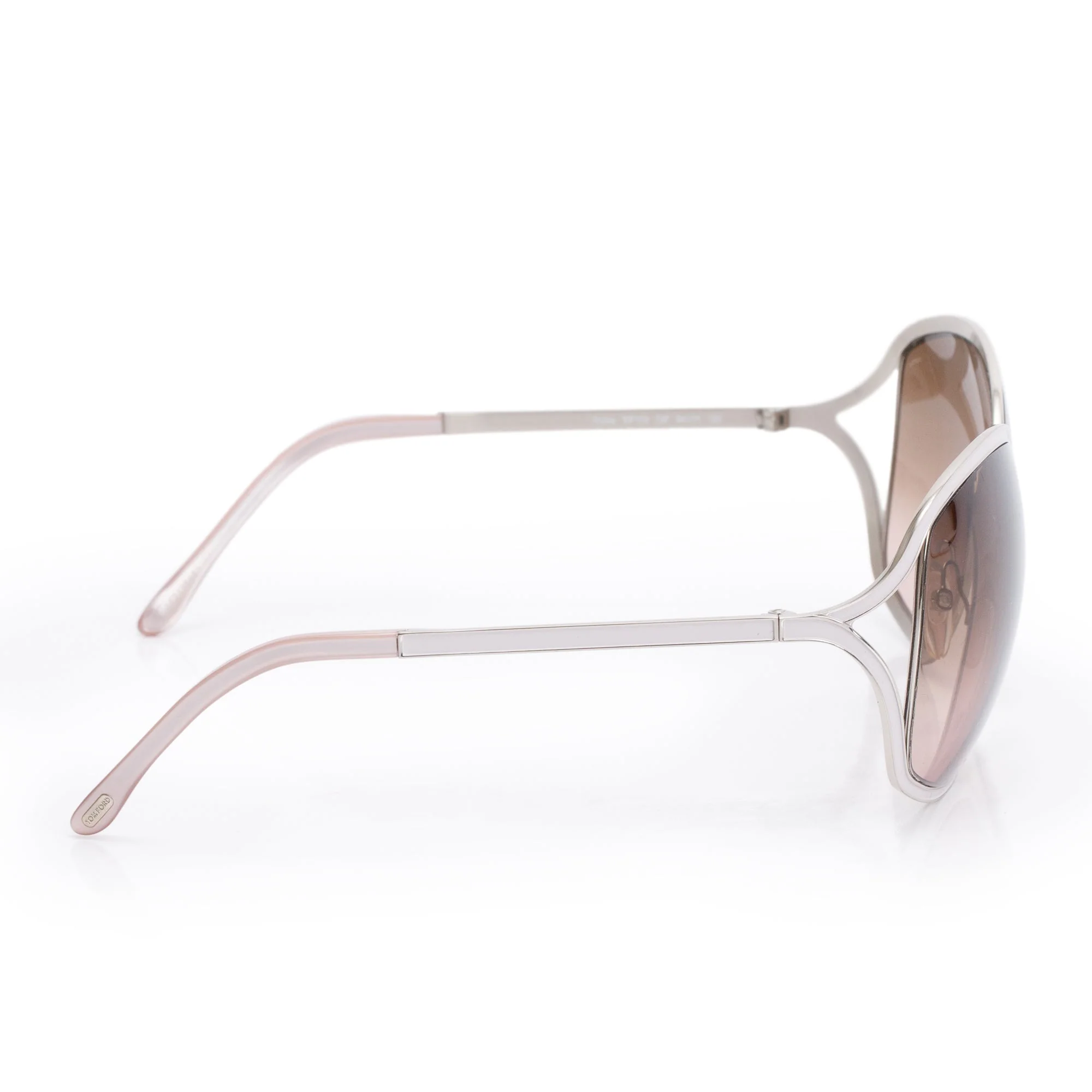 Tom Ford TF179 Rickie Silver Tone Enamel Sunglasses w/ Case - Image 3