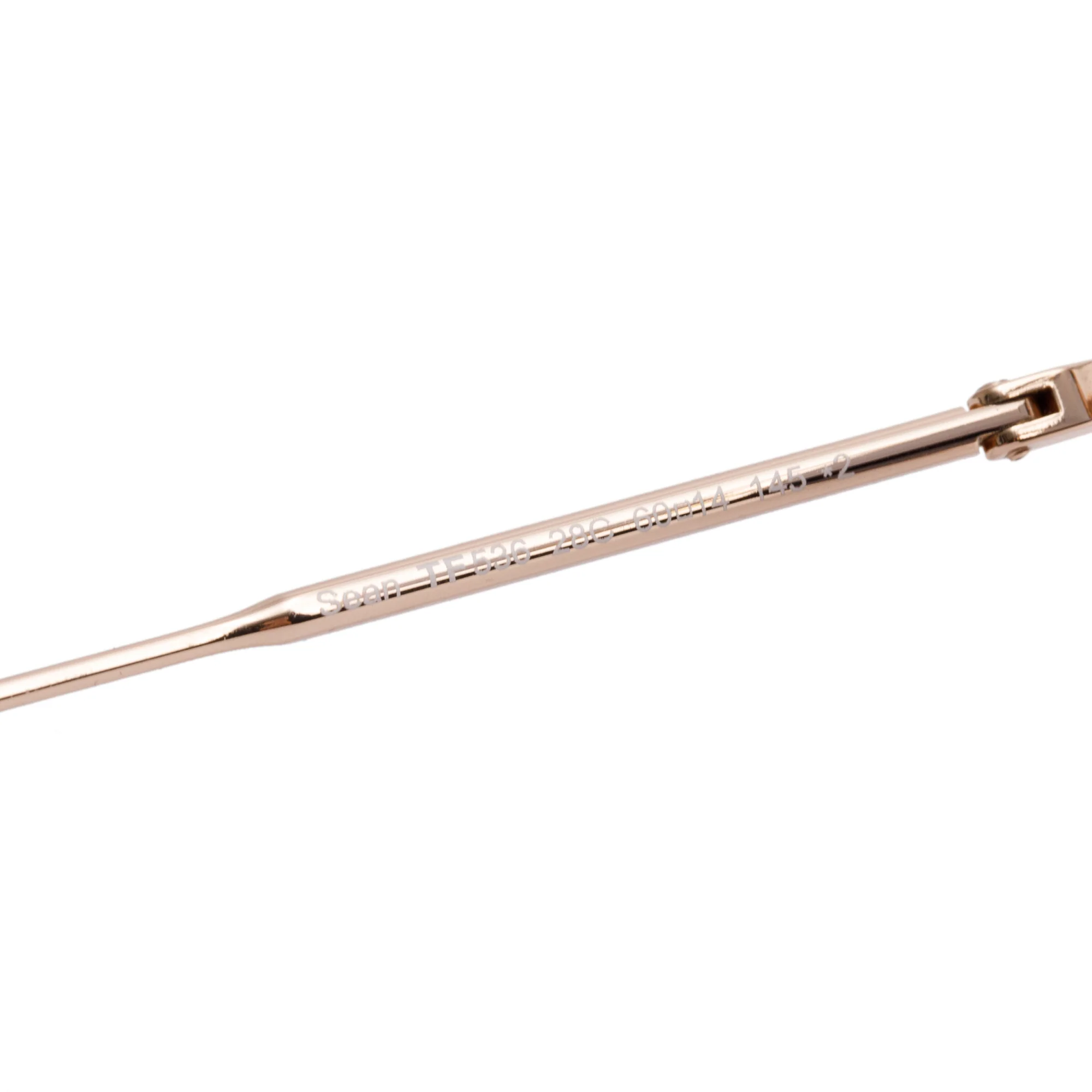 Tom Ford TF536 Rose Gold Plated Havana Acetate Sean Aviator Sunglasses - Image 3