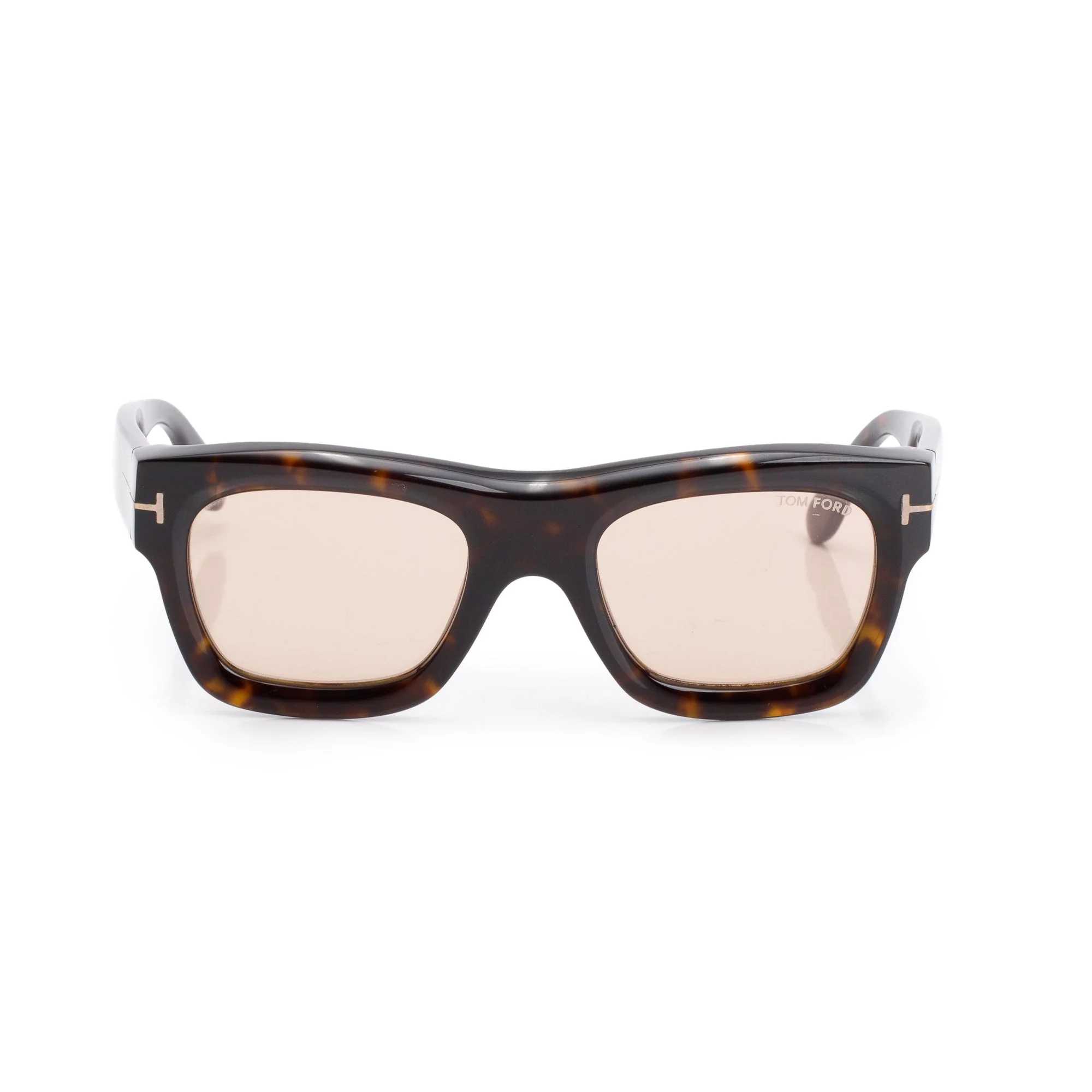 Tom Ford TF558 Havana Acetate Wagner-02 Square Sunglasses w/ Case