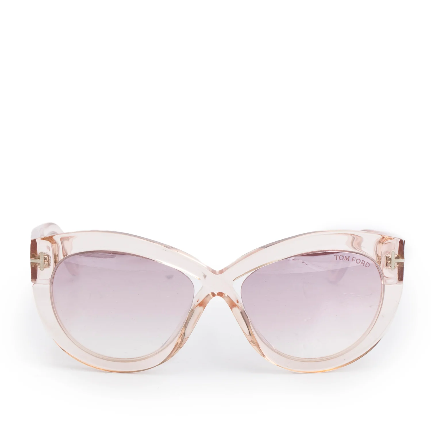 Tom Ford TF577 Pink Acetate Mirrored Diane 02 Cat Eye Sunglassesw
