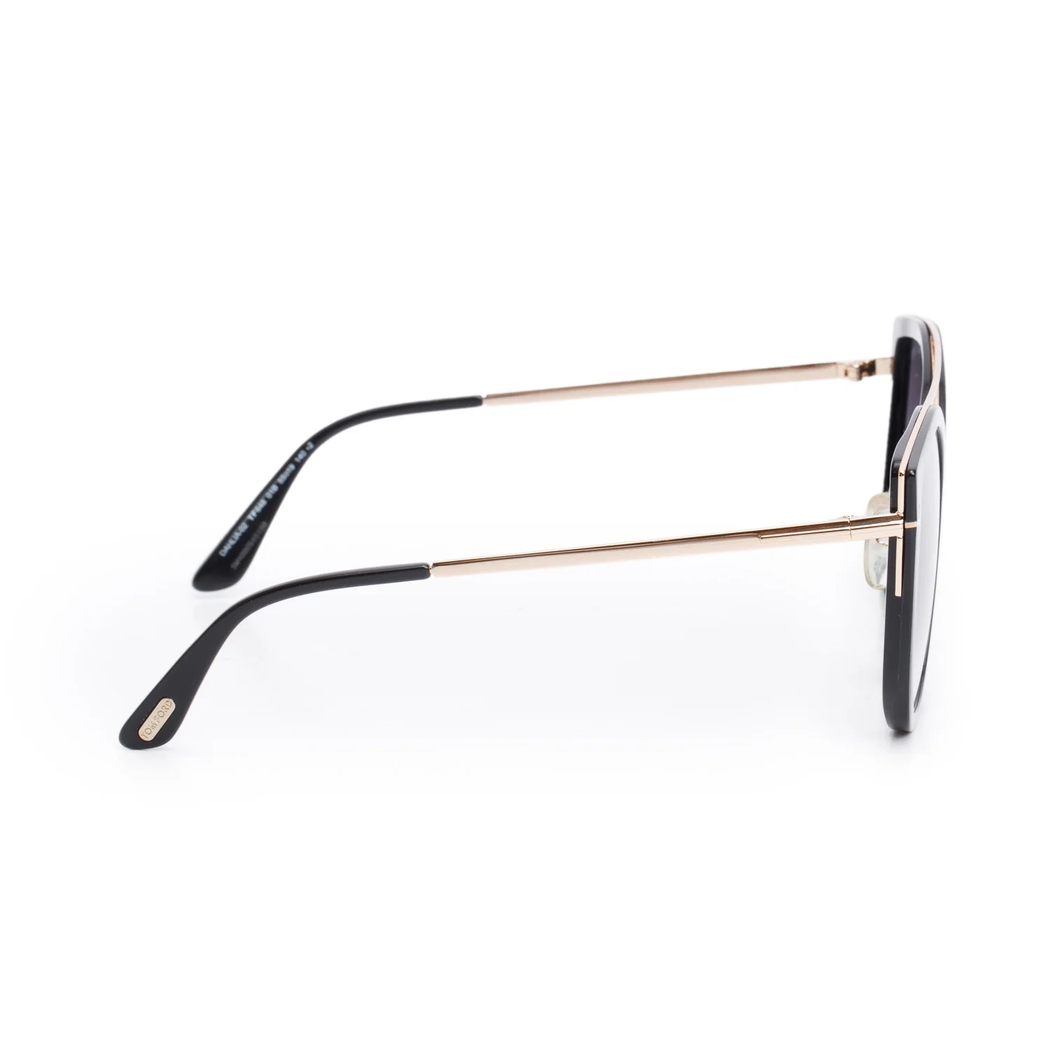 Tom Ford TF648 Black Acetate Dahlia-02 Butterfly Sunglasses w/ Case - Image 3