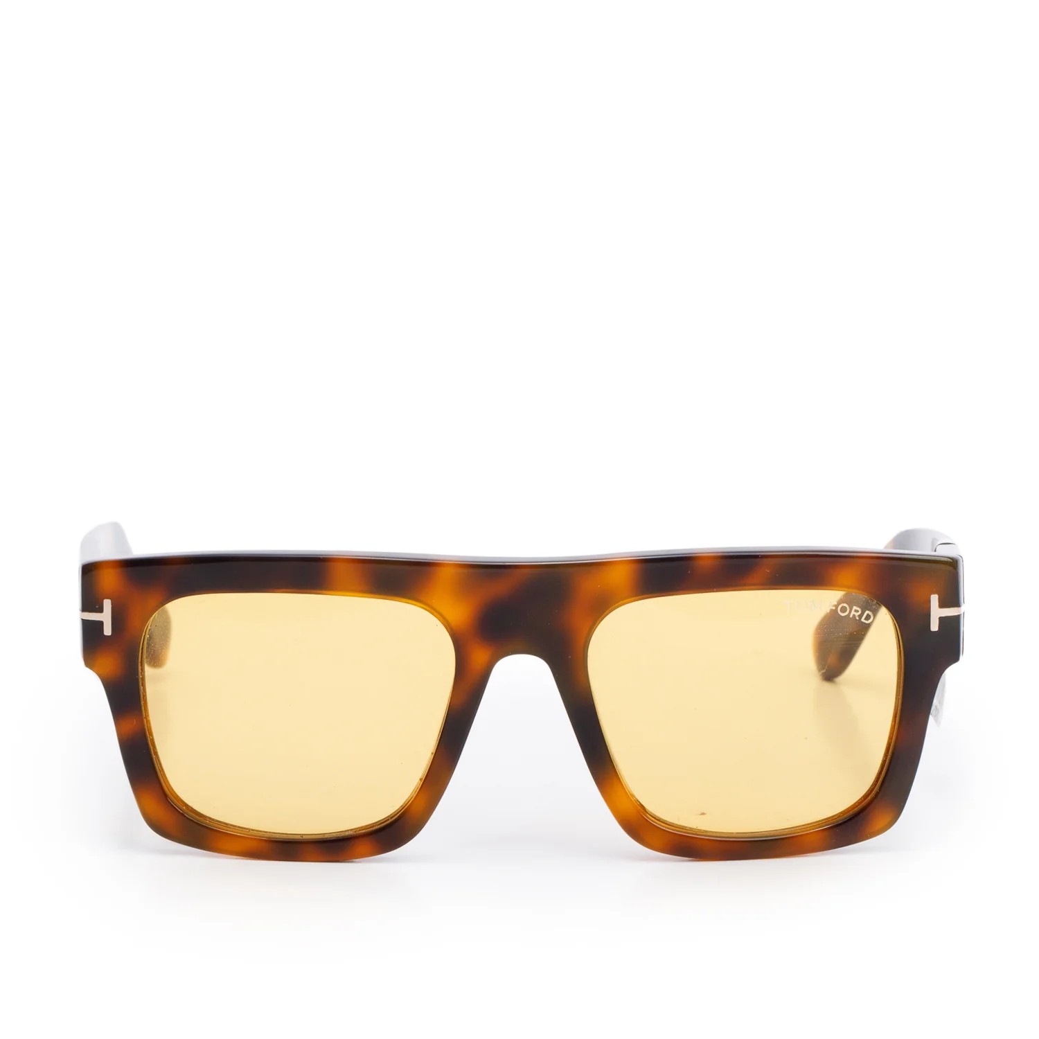 Tom Ford TF711 Havana Acetate Fausto Square Sunglasses