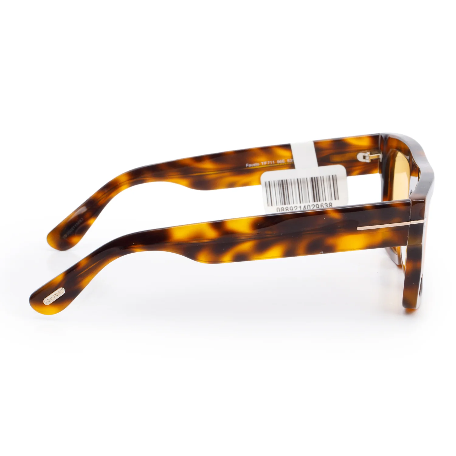 Tom Ford TF711 Havana Acetate Fausto Square Sunglasses - Image 2
