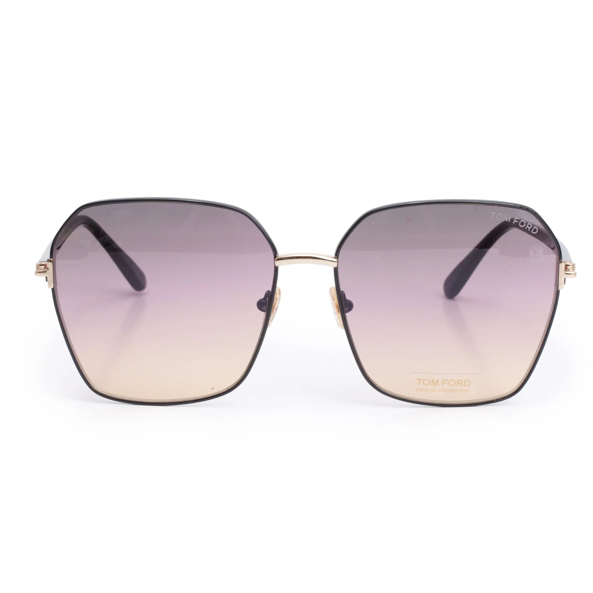 Tom Ford TF839 Black Acetate Claudia-02 Oversized Square Sunglasses w/ Box & Case