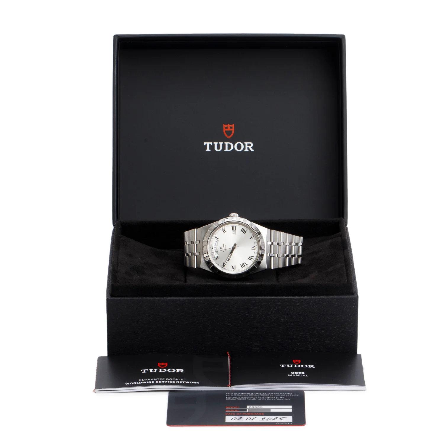 Tudor 2025 Stainless Steel Royal 41 MM Automatic Watch Silver Dial 28600 w/ Box & Papers - Image 2