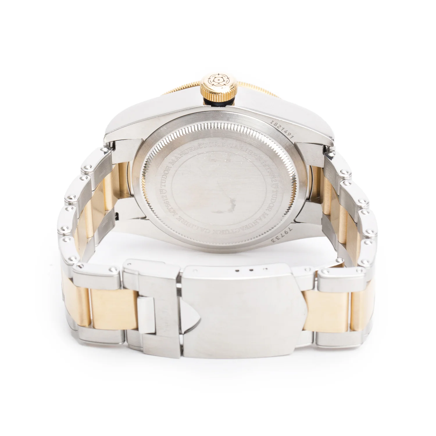 Tudor Stainless Steel & 18k Yellow Gold Black Bay 41 MM Automatic Watch Black Dial 79733N w/ Box & Papers - Image 4
