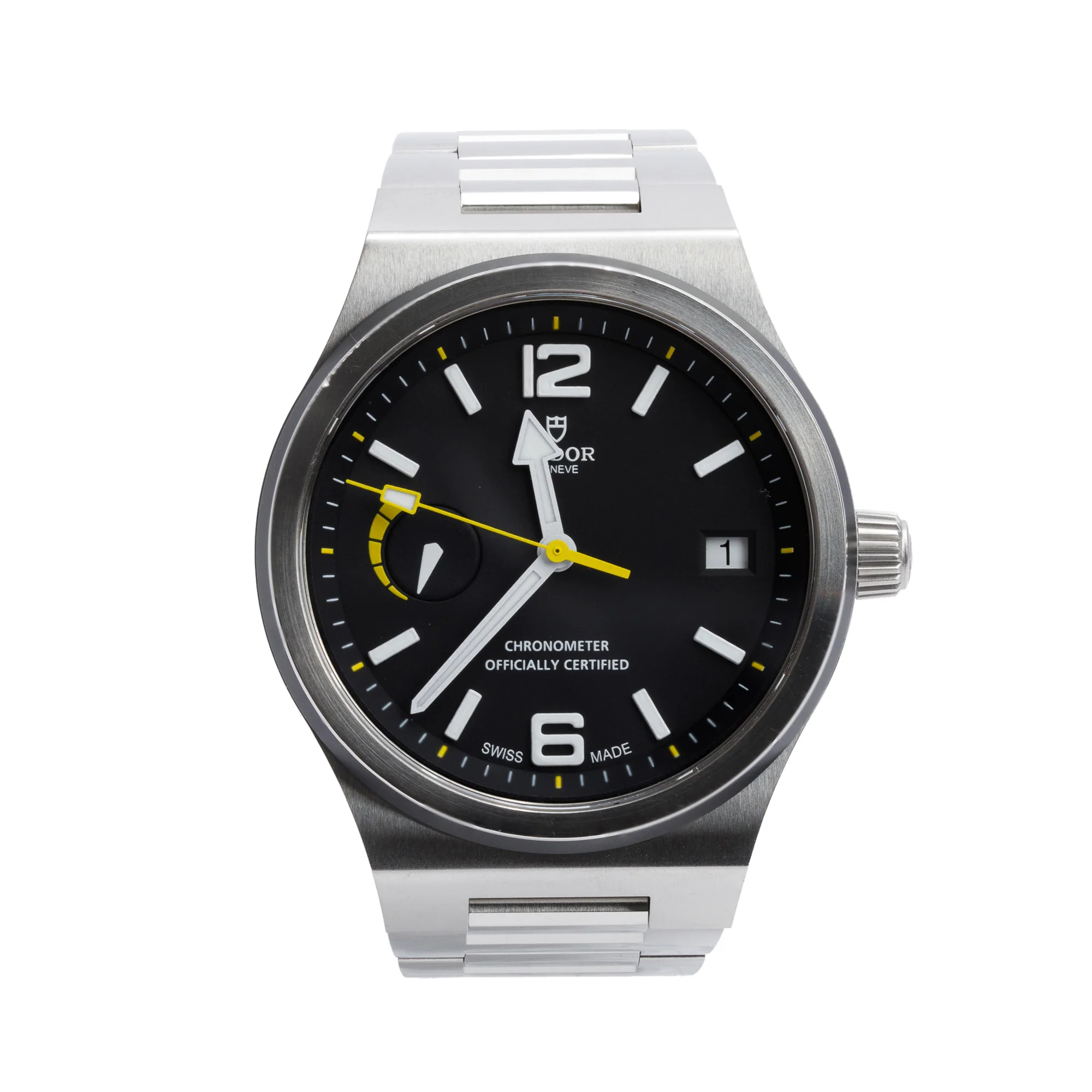 Tudor Stainless Steel North Flag 40 MM Automatic Watch 91210N w/ Box & Papers
