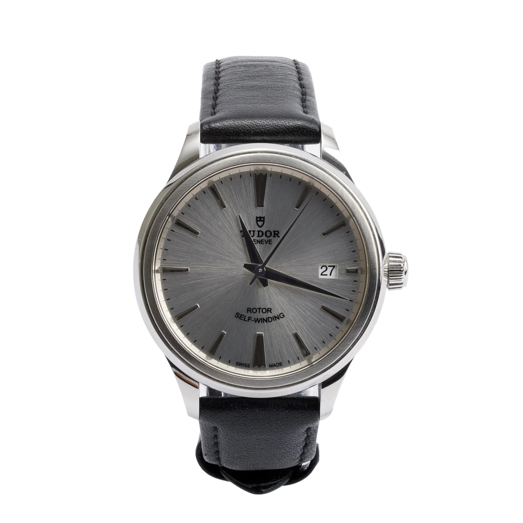 Tudor Stainless Steel Style 38 MM Automatic Watch 12500 w/ Box & Papers