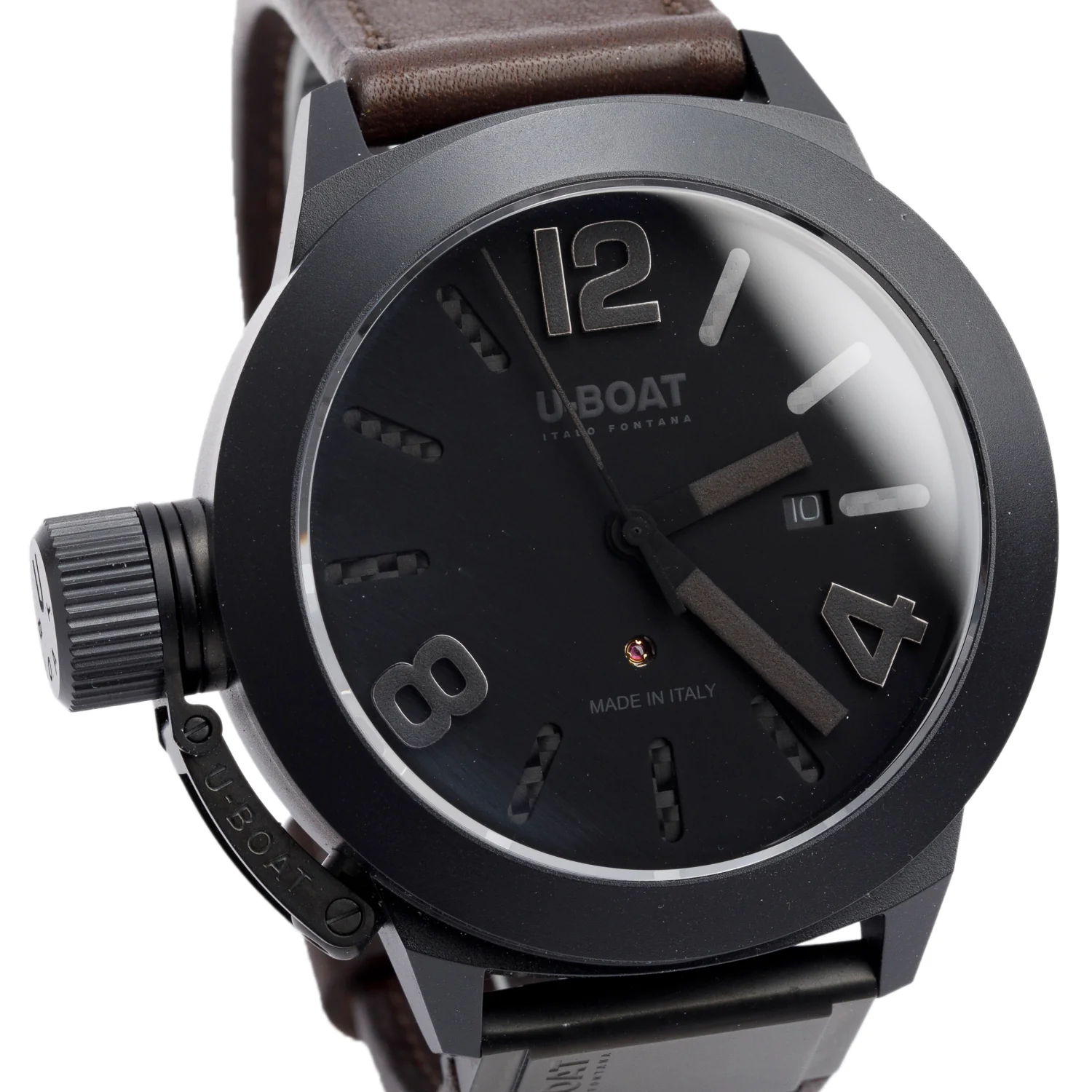 U-Boat Black Ceramic Classico 48 MM Automatic Watch Black Dial UB-7338 w/ Box & Papers - Image 3