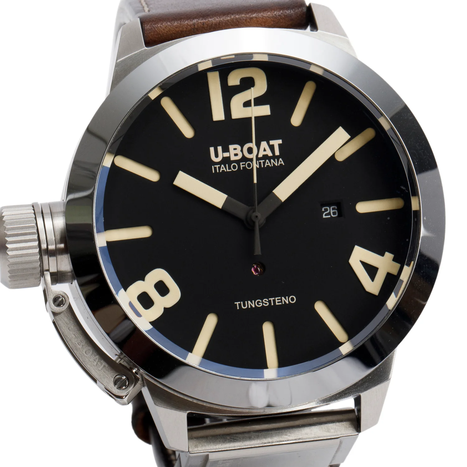 U-Boat Stainless Steel Lefty Classico 50 MM Automatic Watch w/ Box & Papers - Image 3