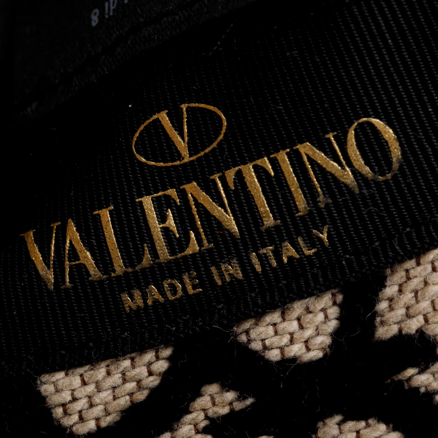 Valentino Beige Black Cotton Toile Iconographe Bucket Hat, Size M - Image 5