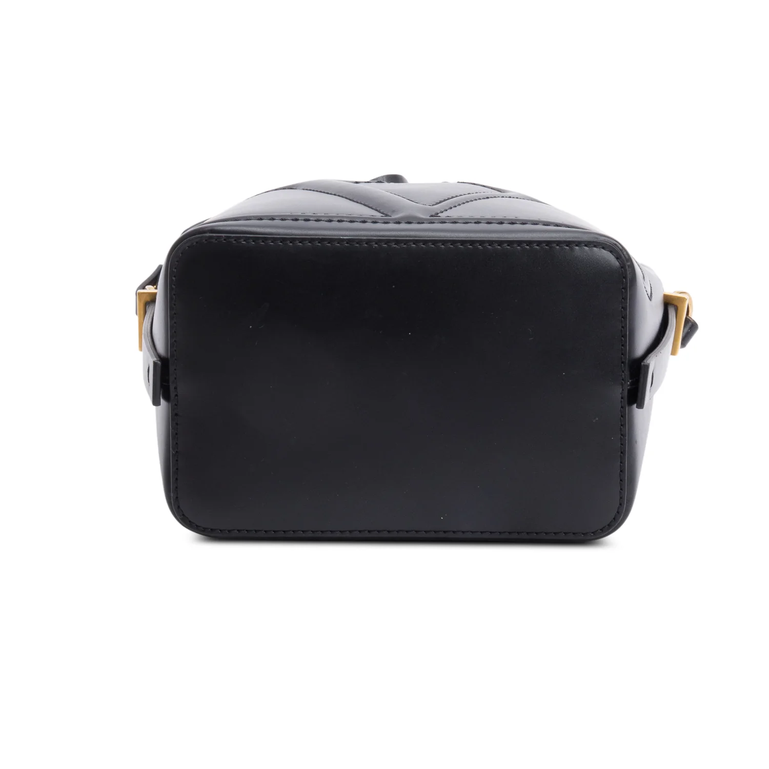 Valentino Black Calfskin Leather Vlogo Walk Bucket Bag - Image 7