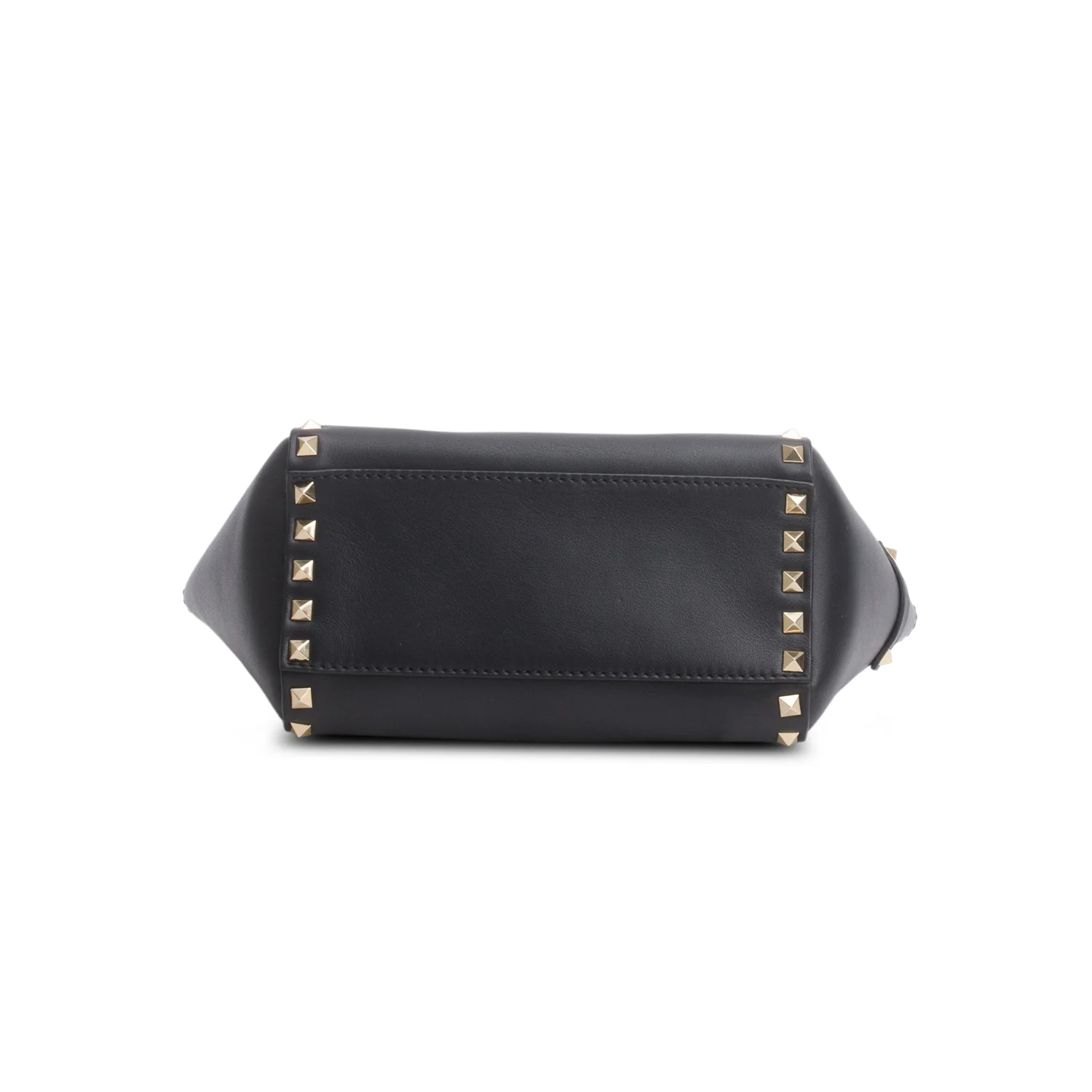 Valentino Black Vitello Mini Rockstud Tote w/ Strap - Image 7