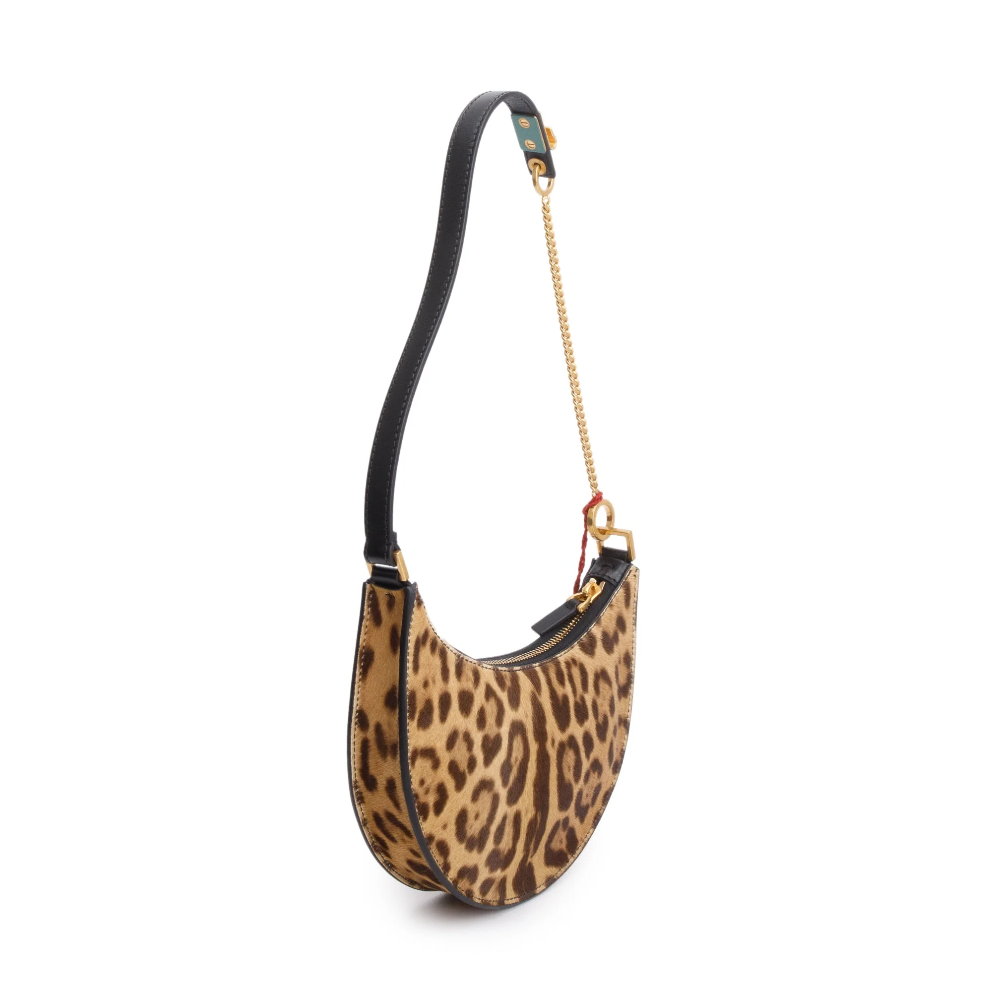 Valentino Calf Hair Leopard Print Mini Vlogo Hobo Bag w/ Box - Image 6