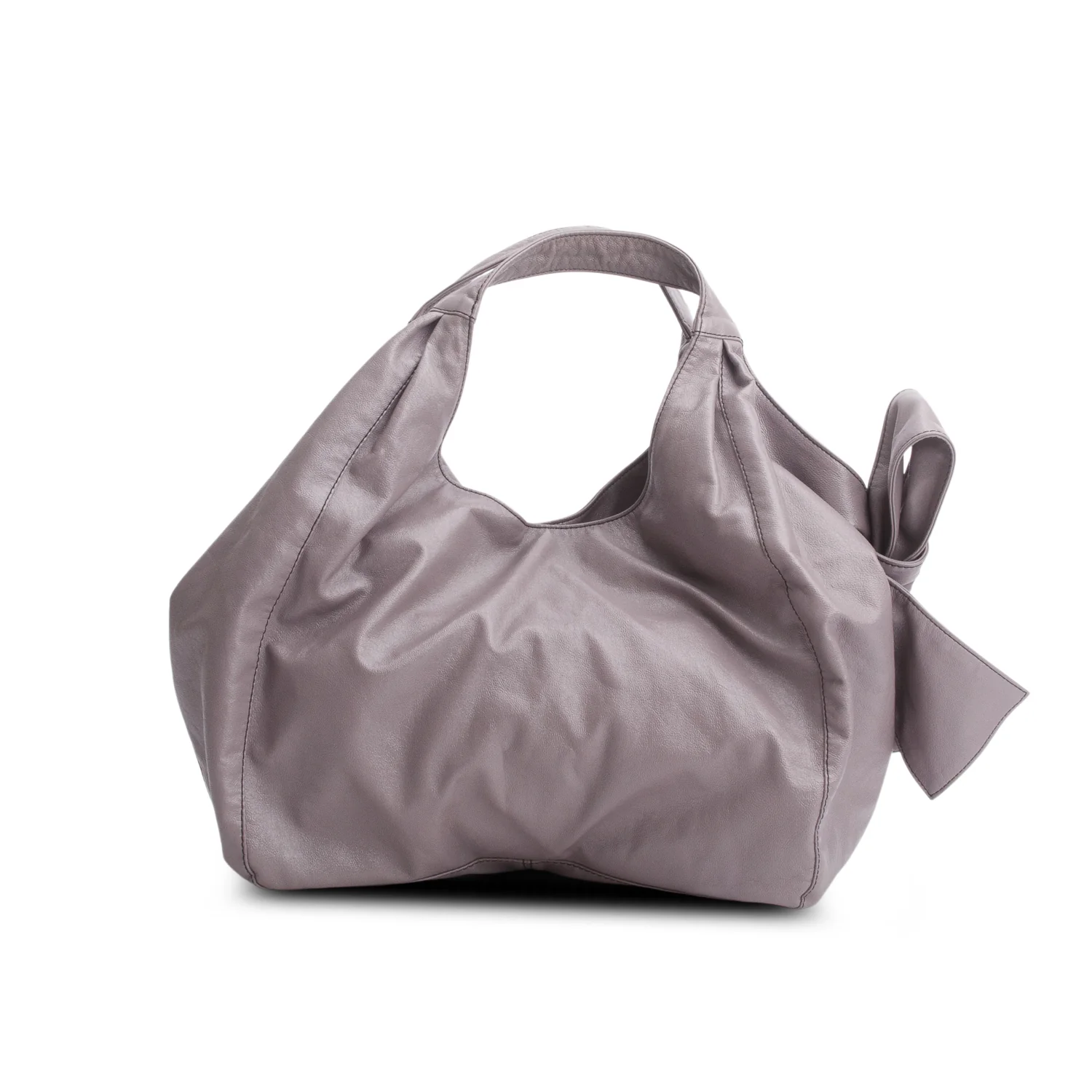 Valentino Purple Patent Leather Bow Hobo Bag - Image 4