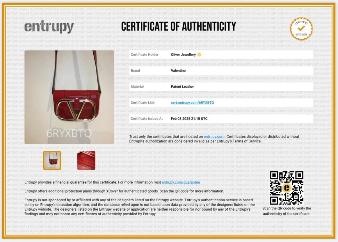Valentino Red Patent Leather Small Supervee Crossbody Bag - Image 9