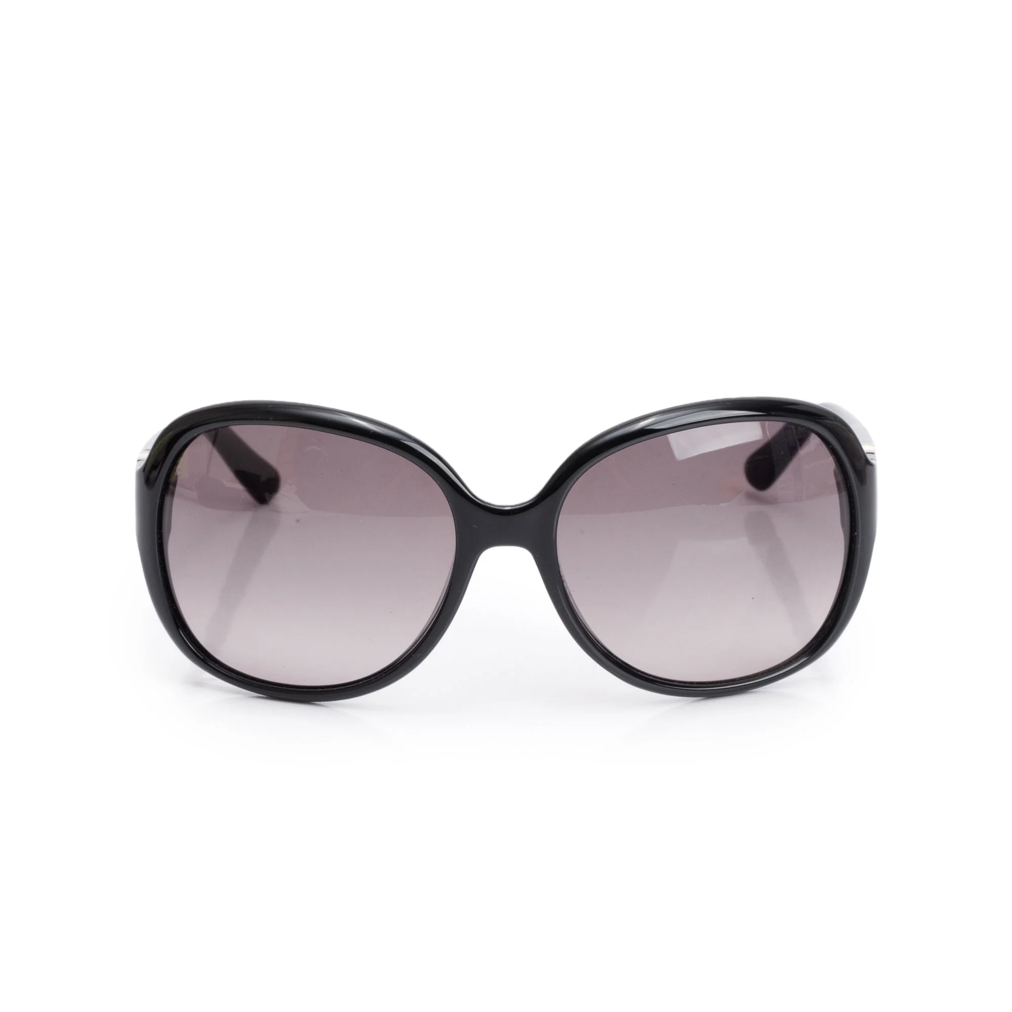 Valentino V612S  Black Acetate V Logo Square Sunglasses w/ Case