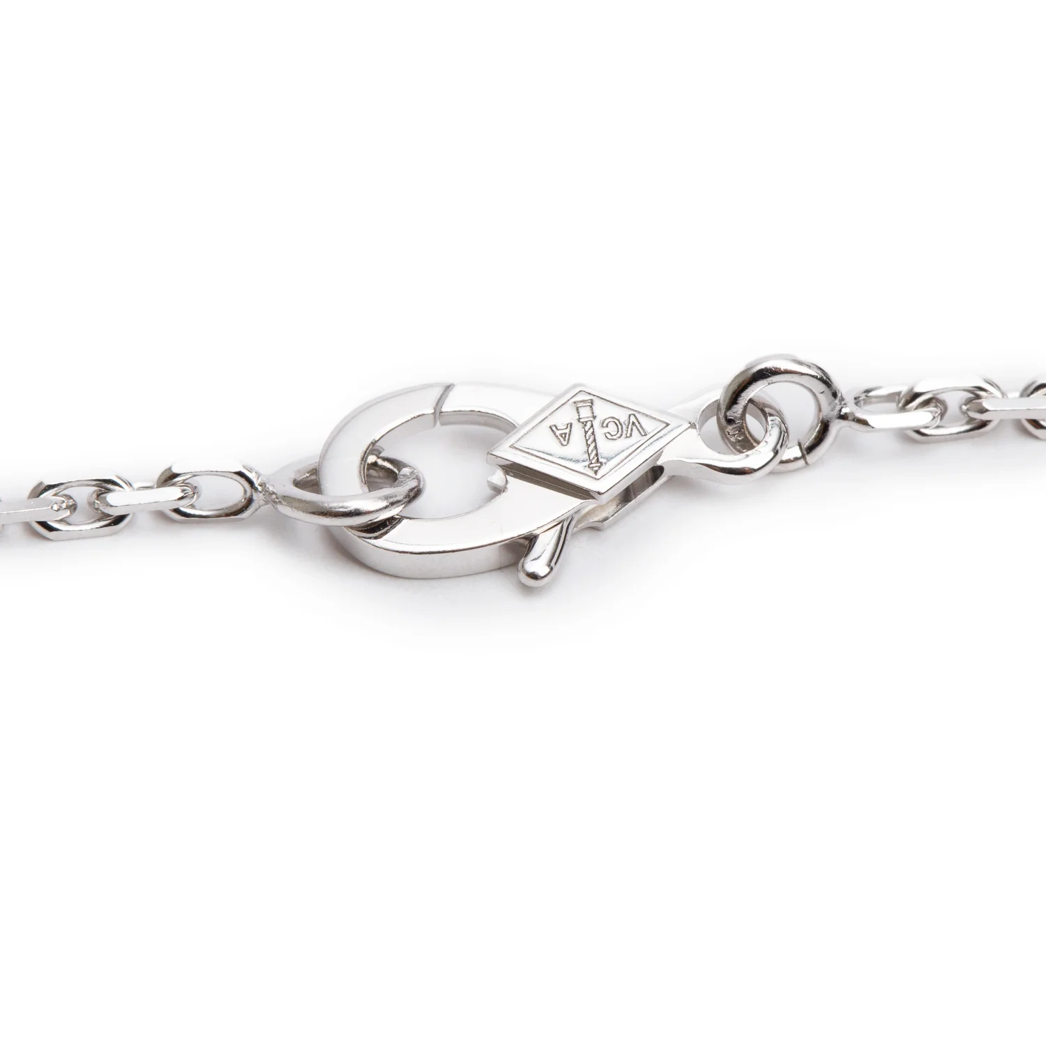 Van Cleef & Arpels 18k White Gold Diamond Magic Alhambra Long Necklace, 1 Motif - Image 5