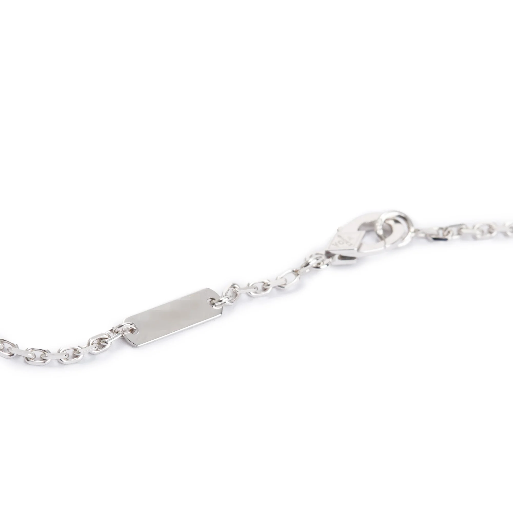 Van Cleef & Arpels 18k White Gold Magic Alhambra Pendant Necklace w/ Box - Image 6