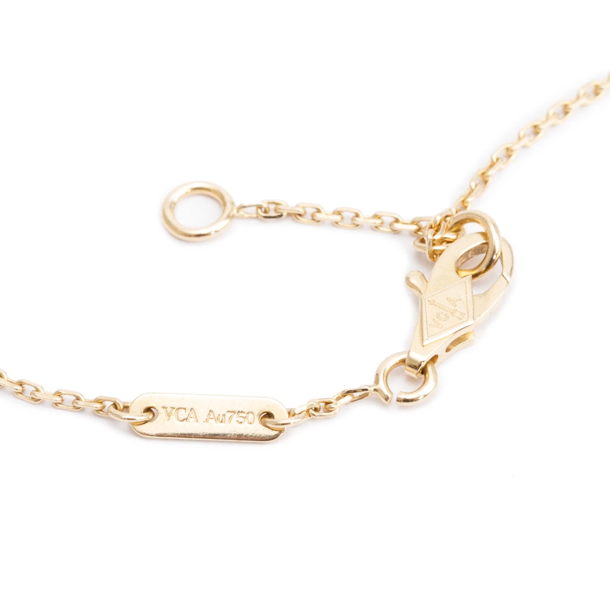 Van Cleef & Arpels 18k Yellow Gold Emerald Frivole Bracelet, Mini Model - Image 3