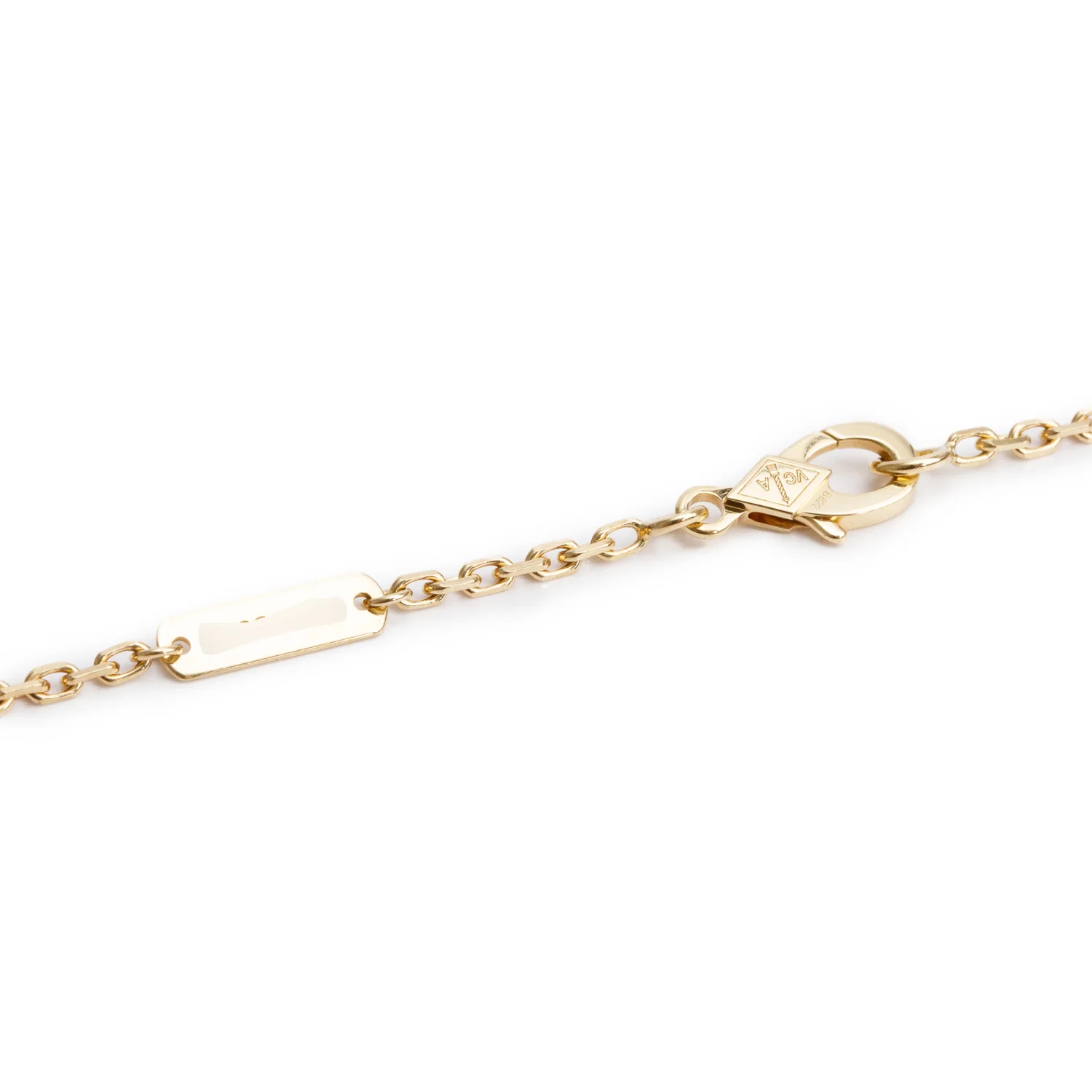 Van Cleef & Arpels 18k Yellow Gold Onyx Magic Alhambra 1 Motif Long Necklace w/ Box, Receipt, & Certificate - Image 4