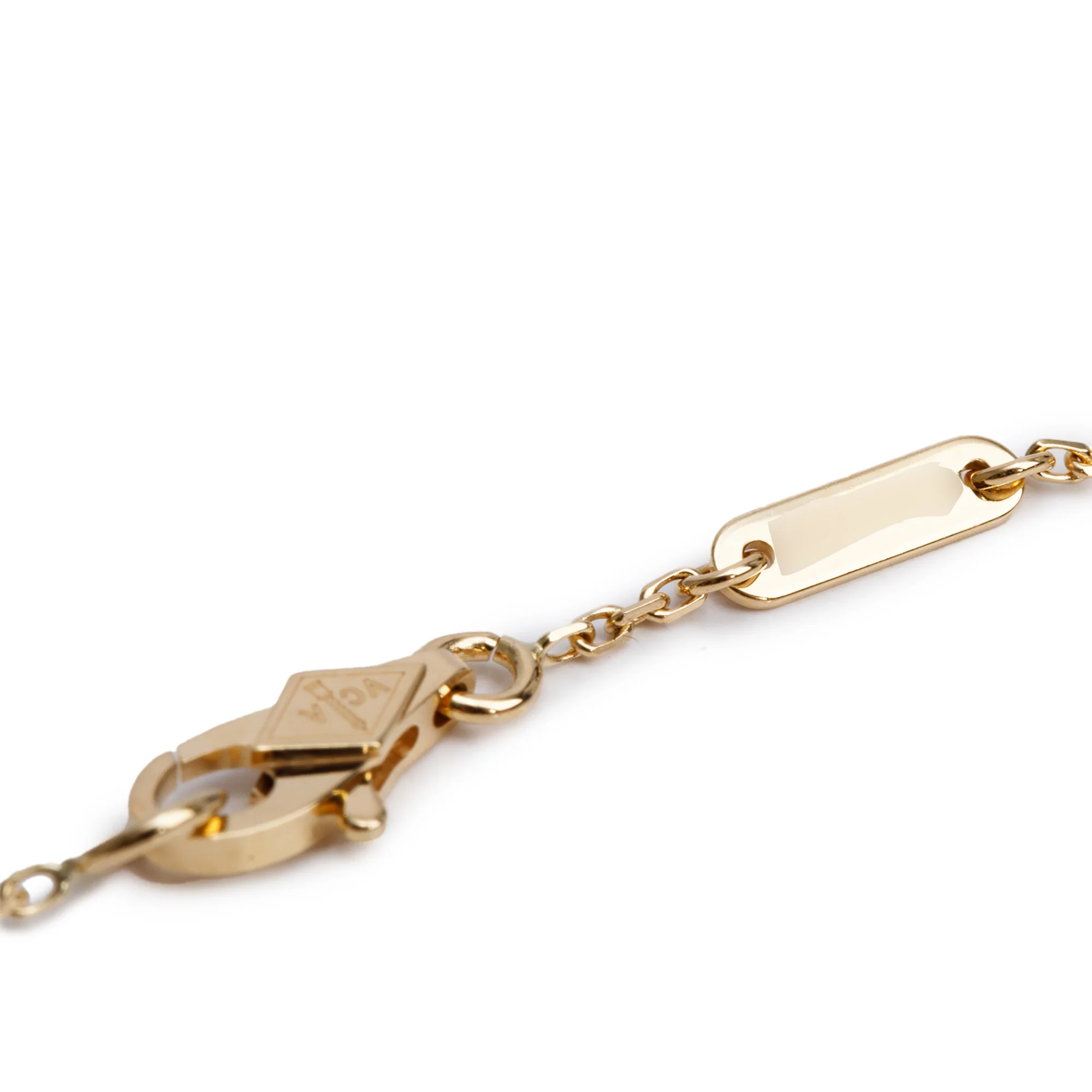 Van Cleef & Arpels 2024 18k Yellow Gold Mother of Pearl Sweet Butterflies Bracelet w/ Box, Receipt & Certificate - Image 4
