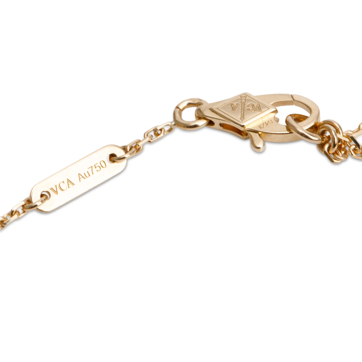 Van Cleef & Arpels 2025 18k Yellow Gold Mother of Pearl Sweet Butterflies Bracelet w/ Box & Certificate - Image 4