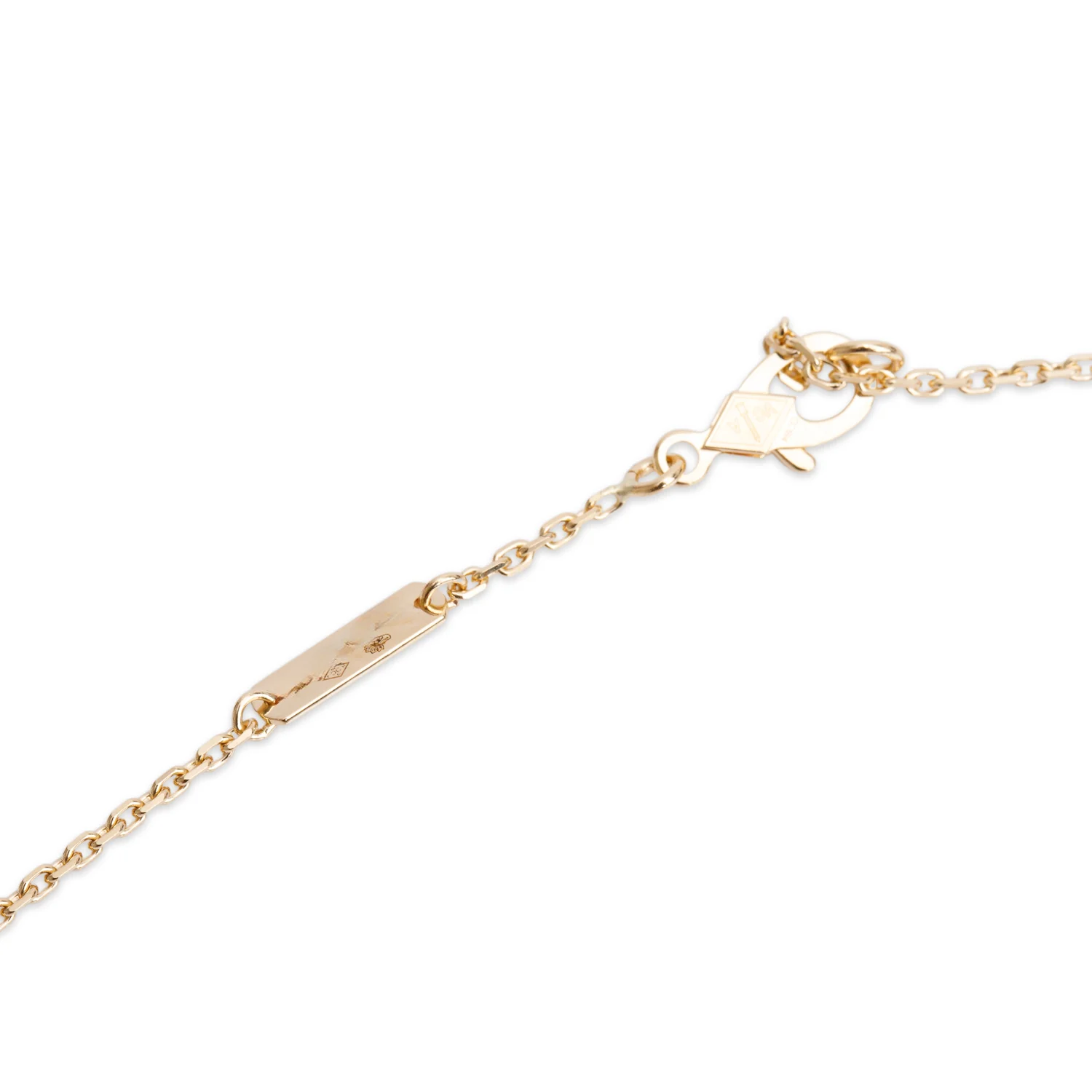 Van Cleef & Arpels 2025  18k Yellow Gold Vintage Alhambra Black Onyx Pendant Necklace w/ Box, Receipt & Certificate - Image 4