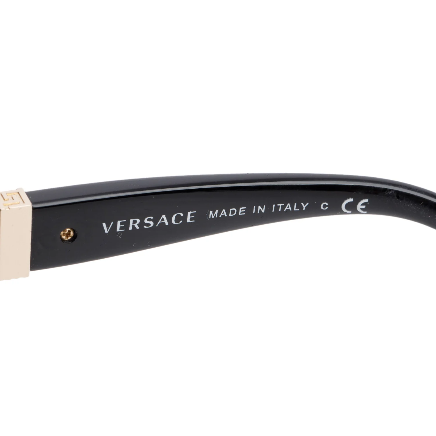 Versace 4306-Q Black Acetate Medusa Round Sunglasses w/ Case - Image 4