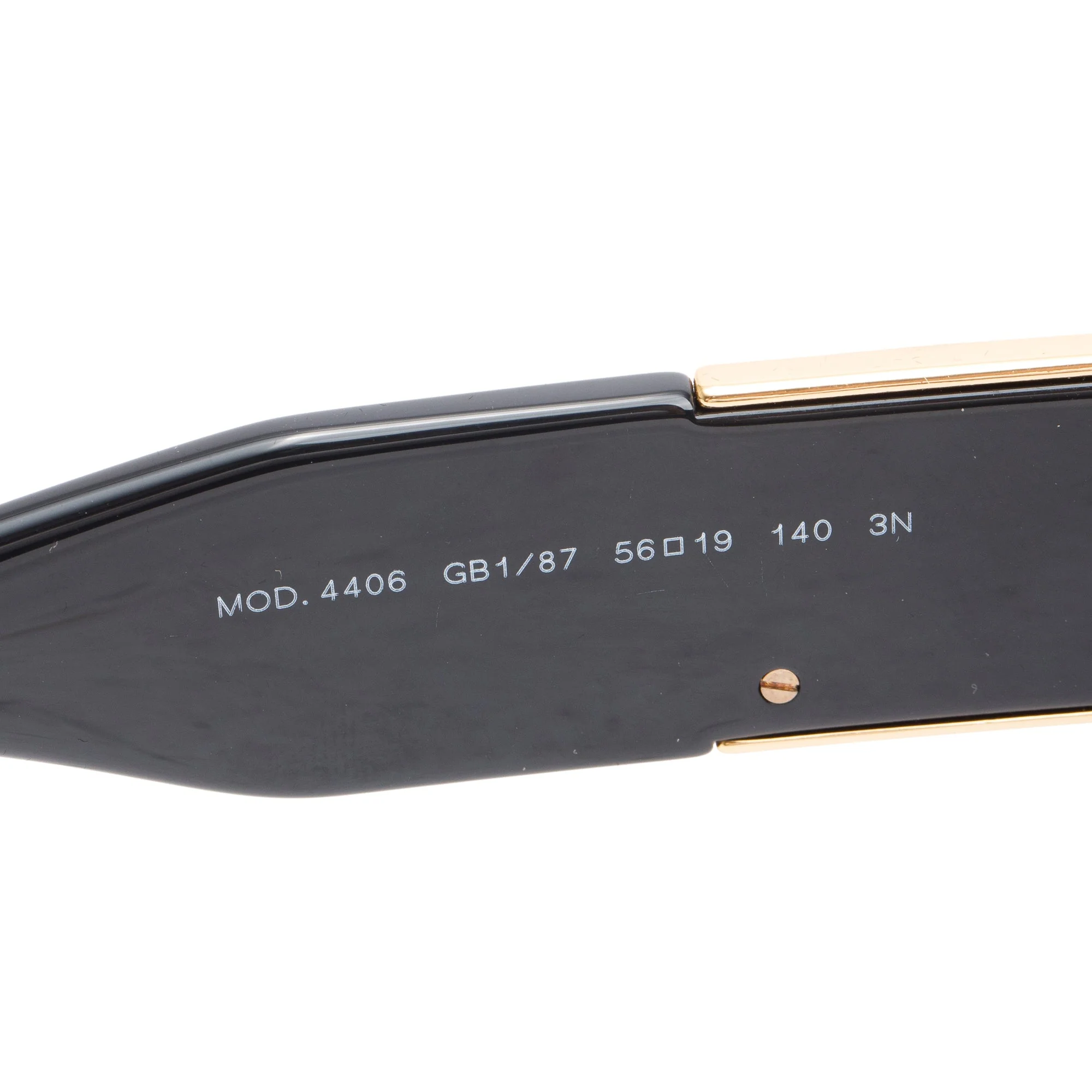 Versace 4406 Black Acetate Medusa Square Sunglasses w/ Case - Image 4