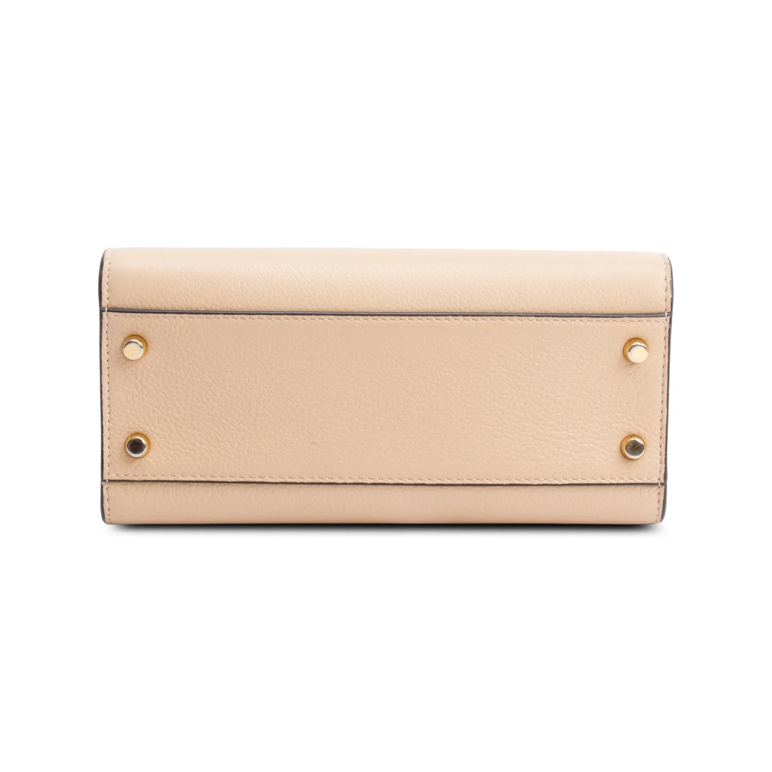 Versace Beige Grained Leather Virtus Small Top Handle Bag w/ Strap & Authenticity Card - Image 7