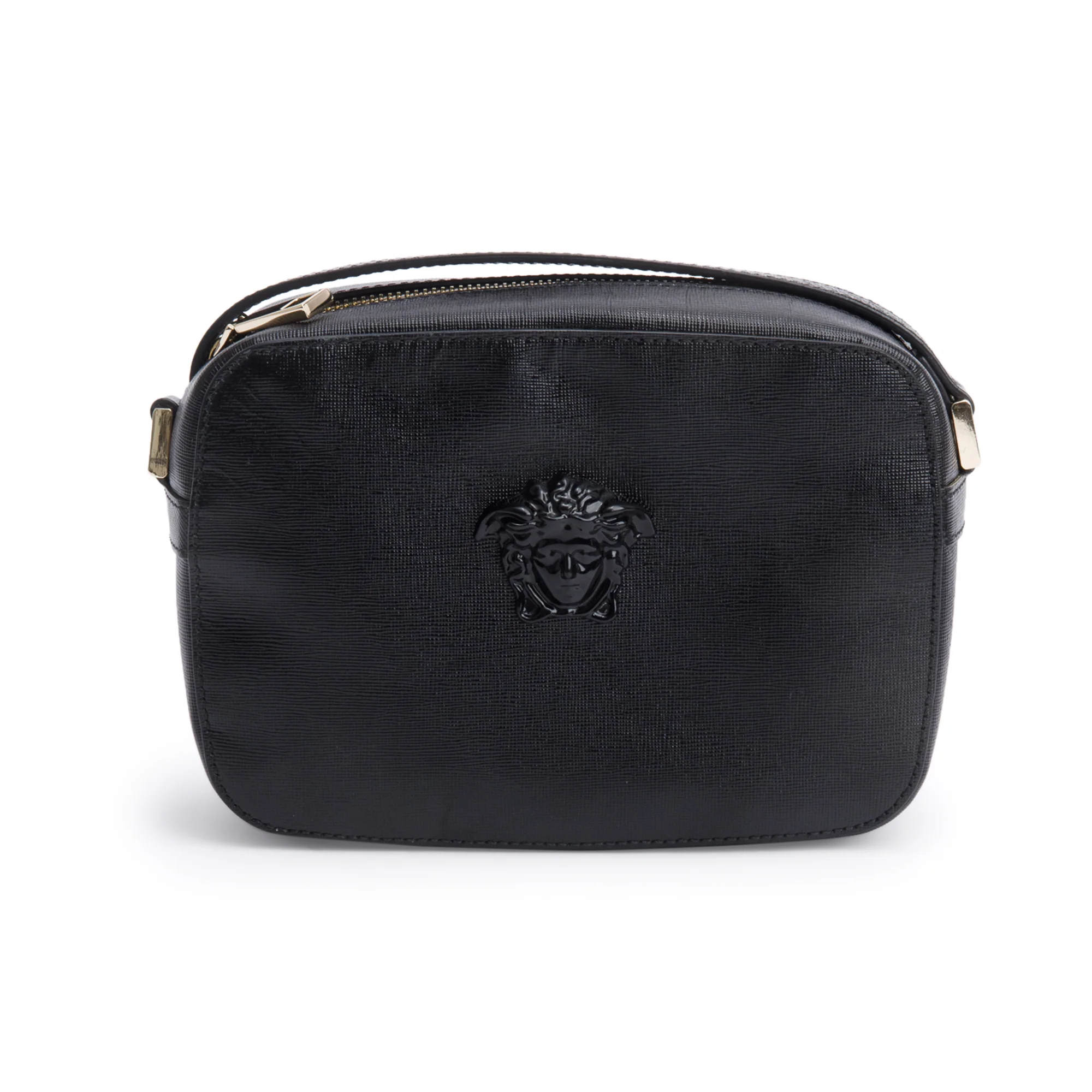 Versace Black Calfskin Leather Palazzo Camera Bag - Image 3