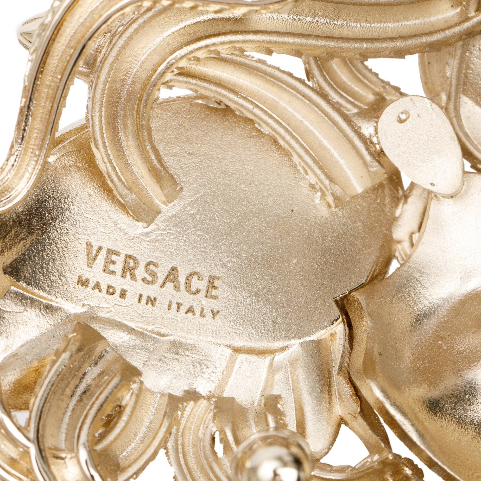 Versace Black Calfskin Leather Palazzo Medusa Belt 75 30 - Image 3
