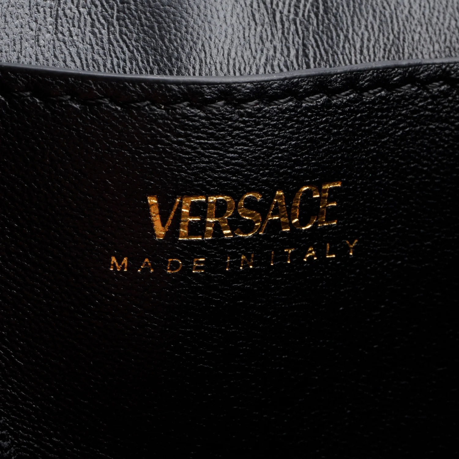 Versace Black Canvas/Leather La Medusa Mini Handle Bag w/ Strap & Box - Image 10