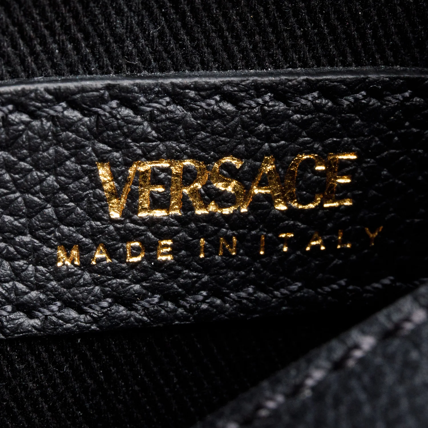 Versace Black Leather La Medusa Mini Hobo Crossbody Bag - Image 9