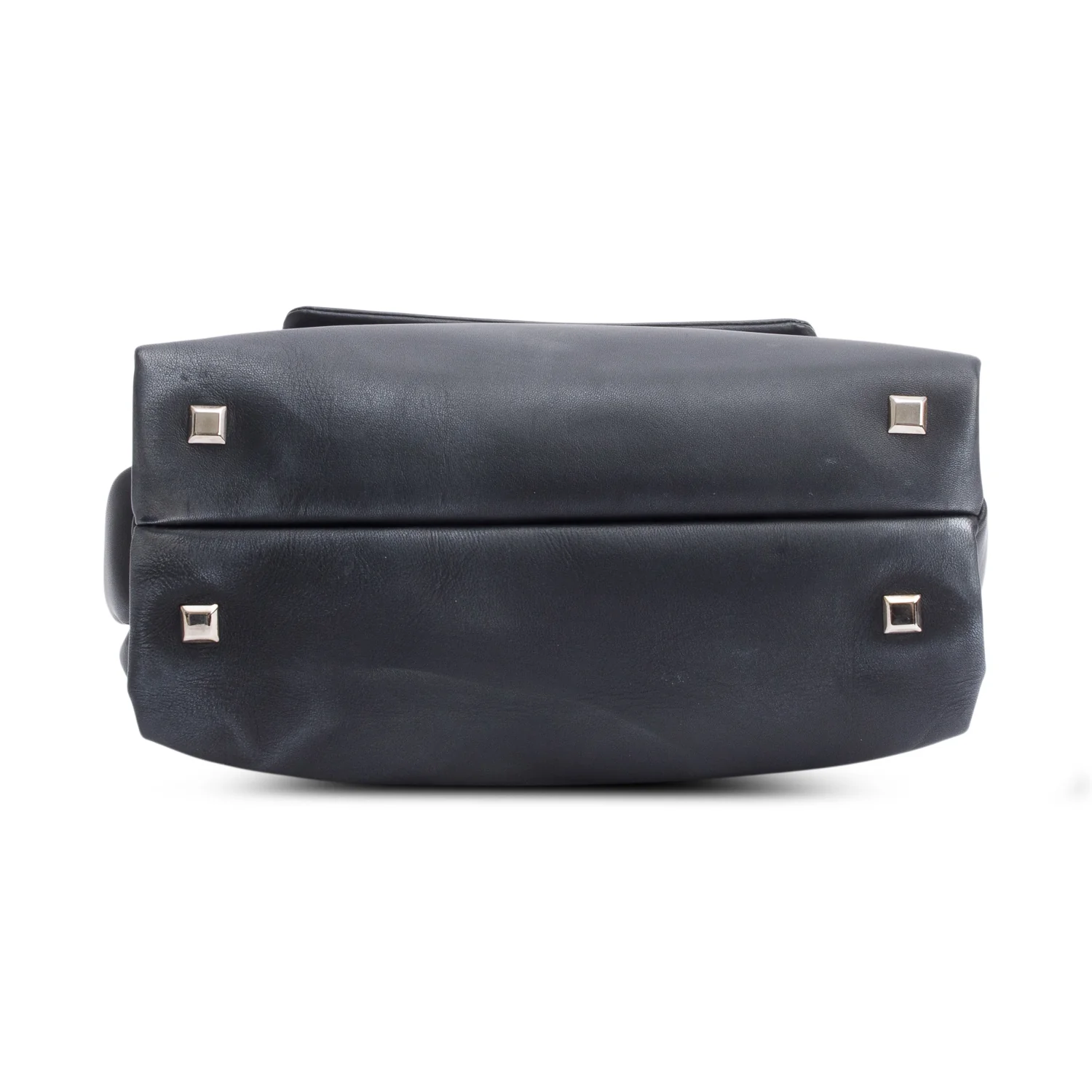 Versace Black Leather Palazzo Medusa Empire Double Sided Flap Handle Bag w/ Straps - Image 7