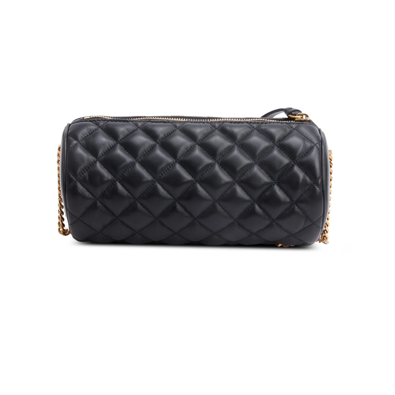 Versace Black Nappa Quilted Leather La Medusa Chain Shoulder Bag - Image 5