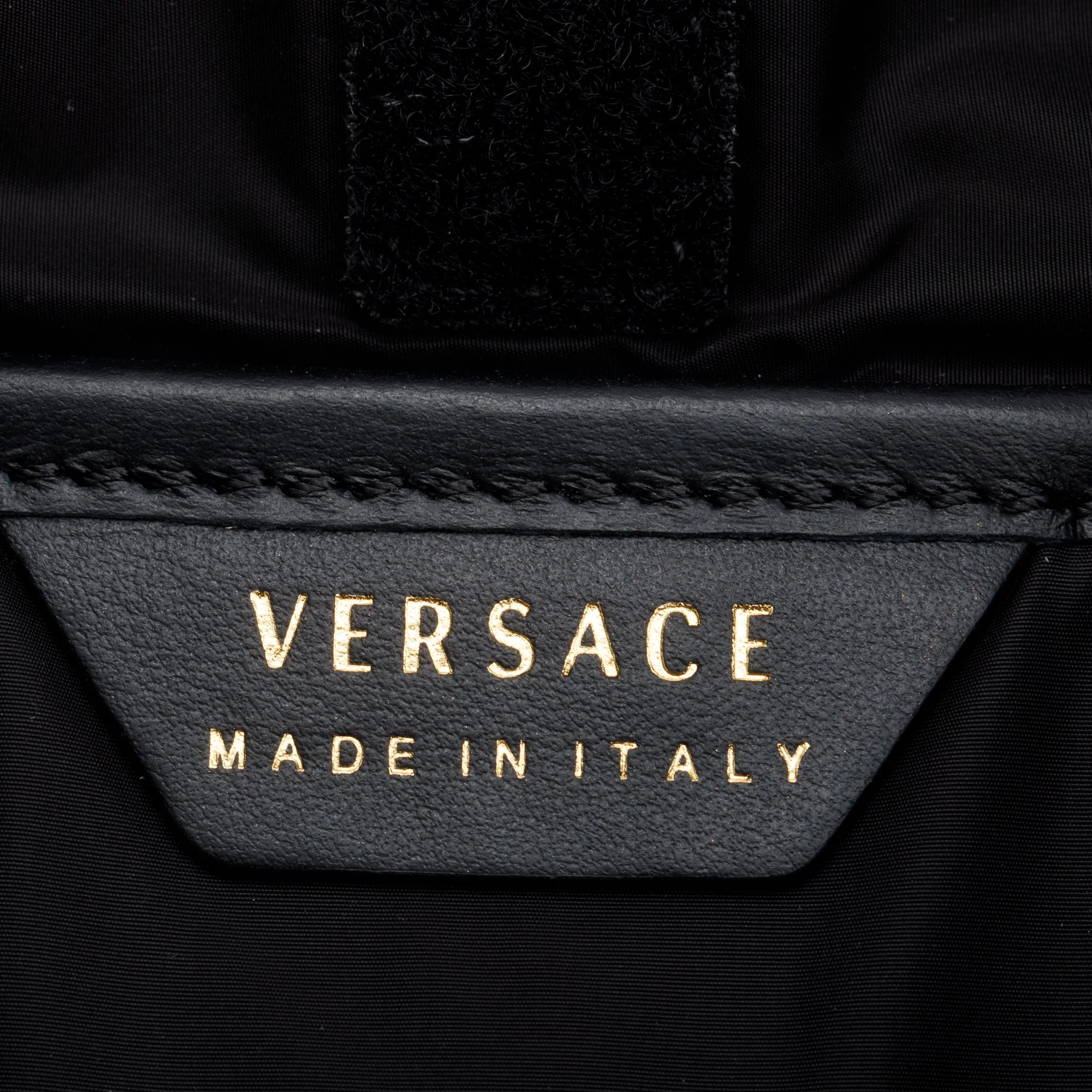 Versace Black Nylon Medusa Greca Backpack - Image 8
