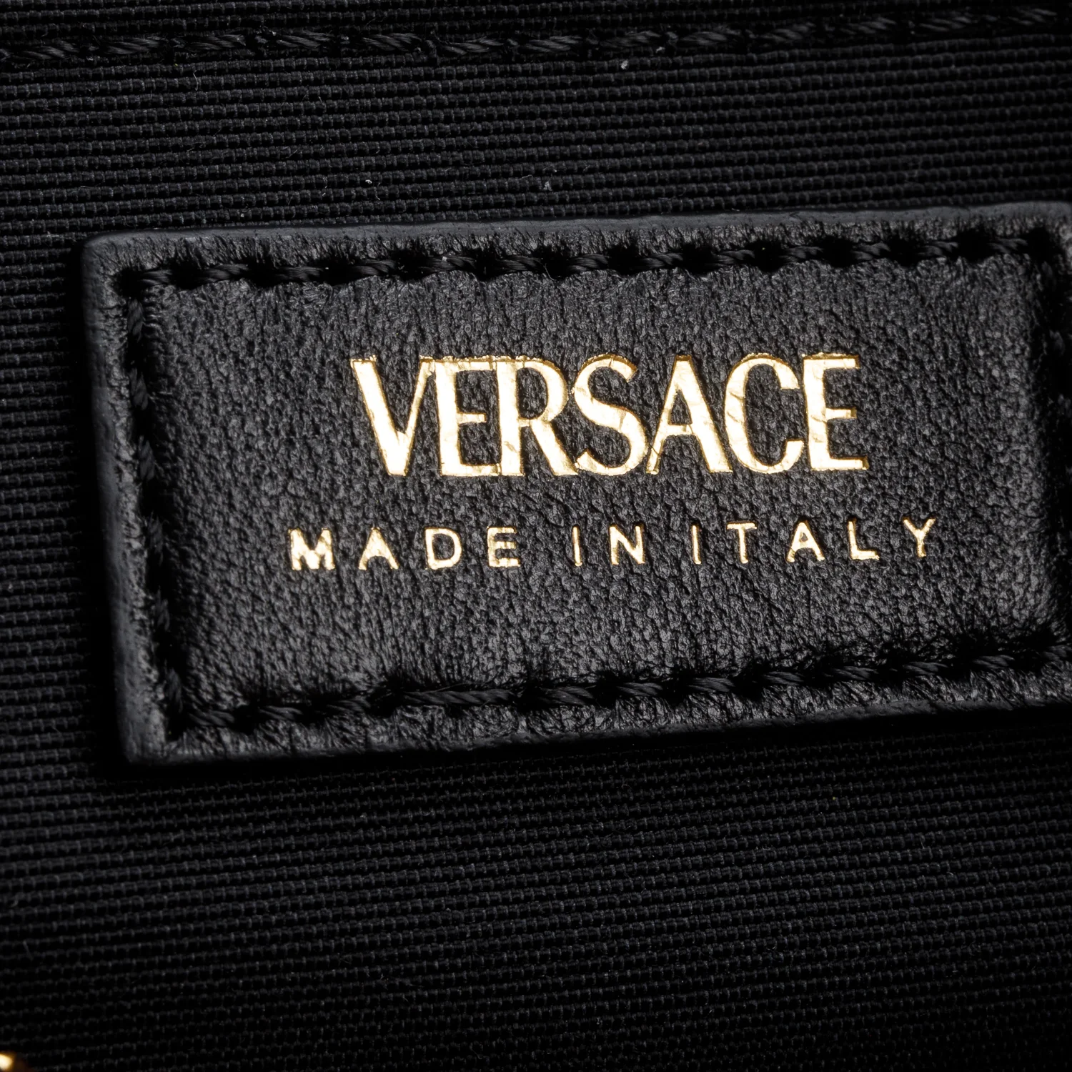 Versace Black Quilted Leather Medusa Half Moon Shoulder Bag w/ Strap - Image 9