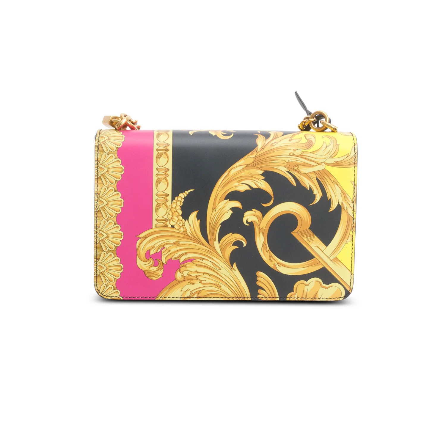 Versace Gold/Pink Barocco Icon Shoulder Bag - Image 5
