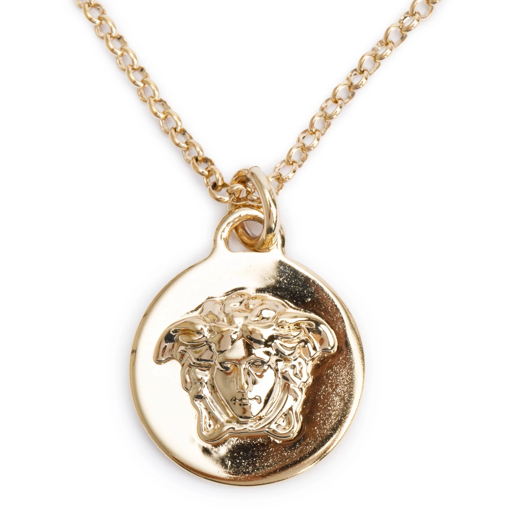 Versace Gold Plated Medusa Pendant Necklace - Image 3
